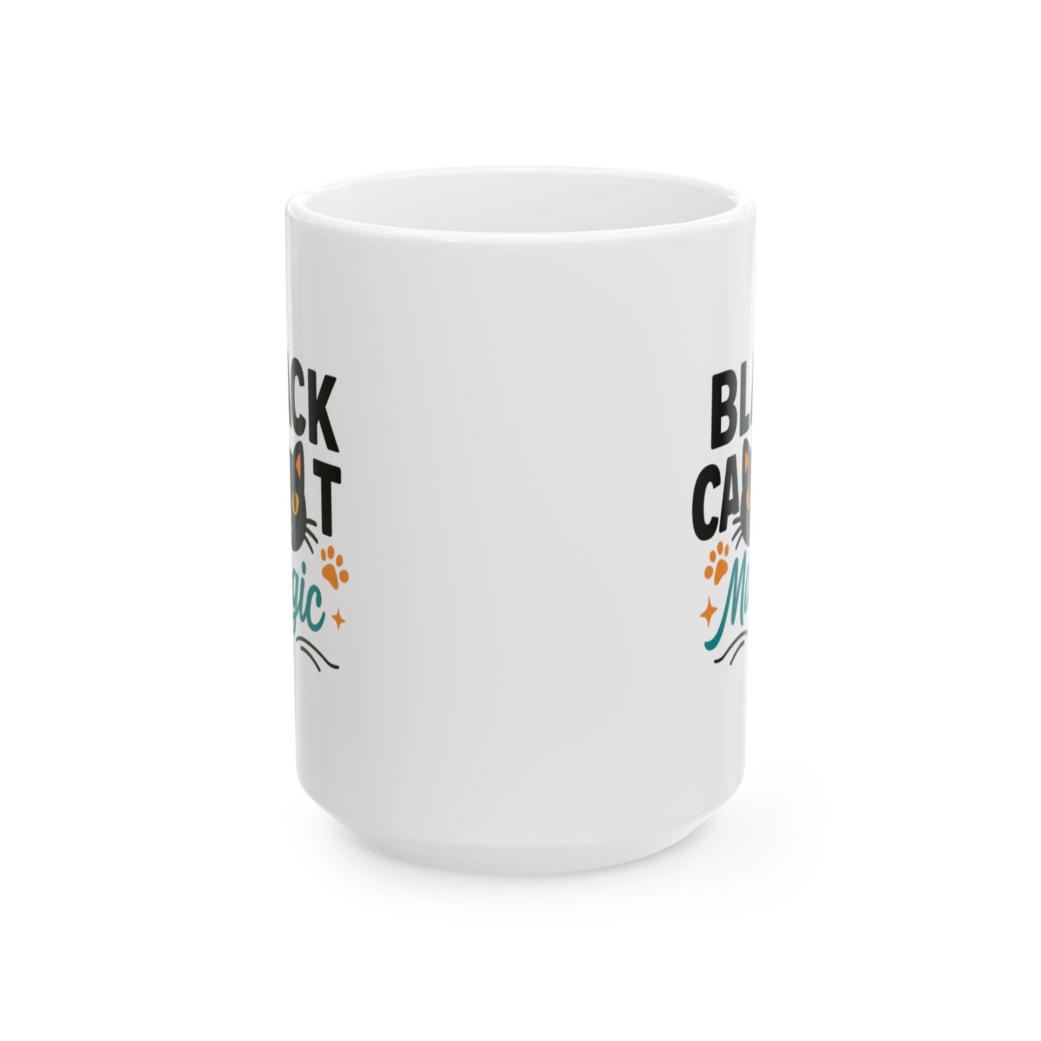 Black Cat Approved This Message Coffee Mug | Cat Humor Gift | Ceramic Mug