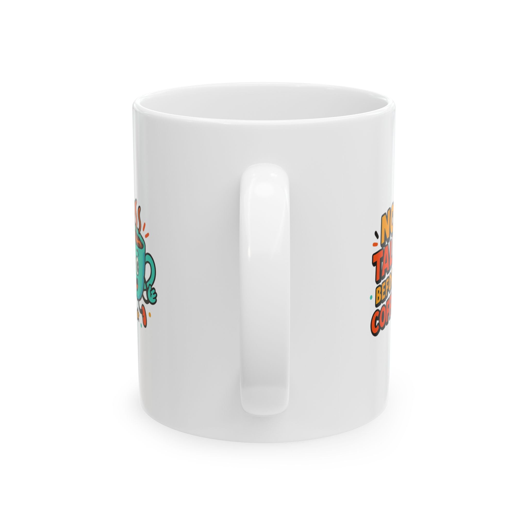 Pre Coffee Conversation Risk At Own Risk Coffee Mug | Funny Coffee Gift | Ceramic Mug
