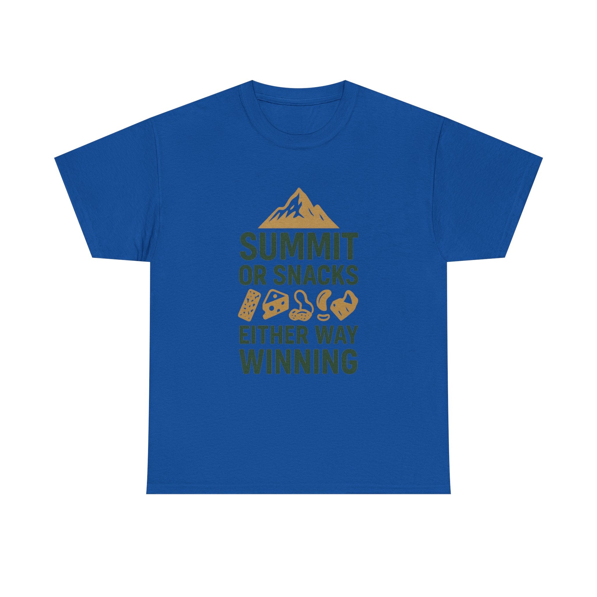 Hiking Dad Summit Or Snacks Either Way Winning T-Shirt | Gift for Dad | Graphic Tee