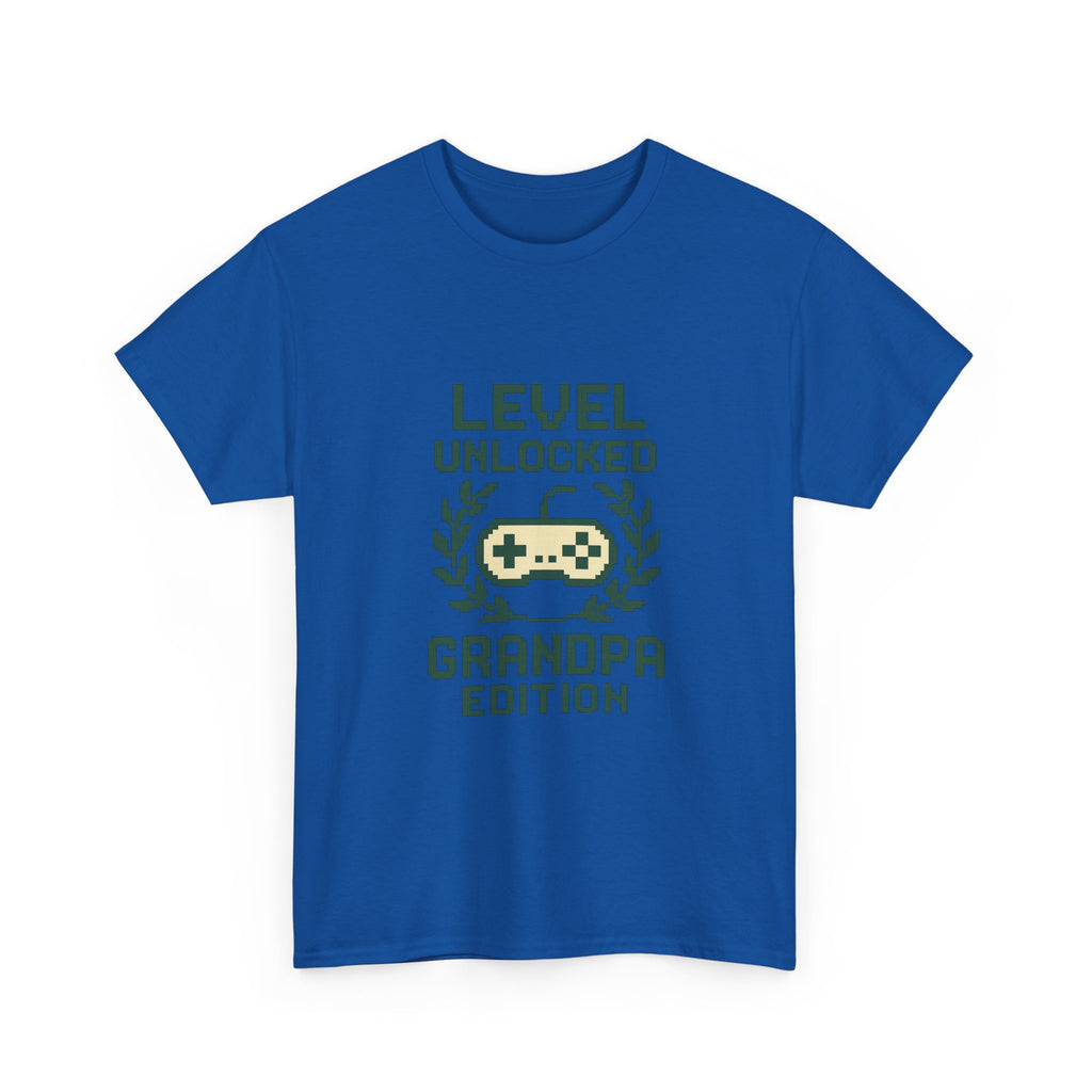 Gamer Grandpa Level Unlocked Grandpa Edition T-Shirt | Gift for Grandpa | Graphic Tee