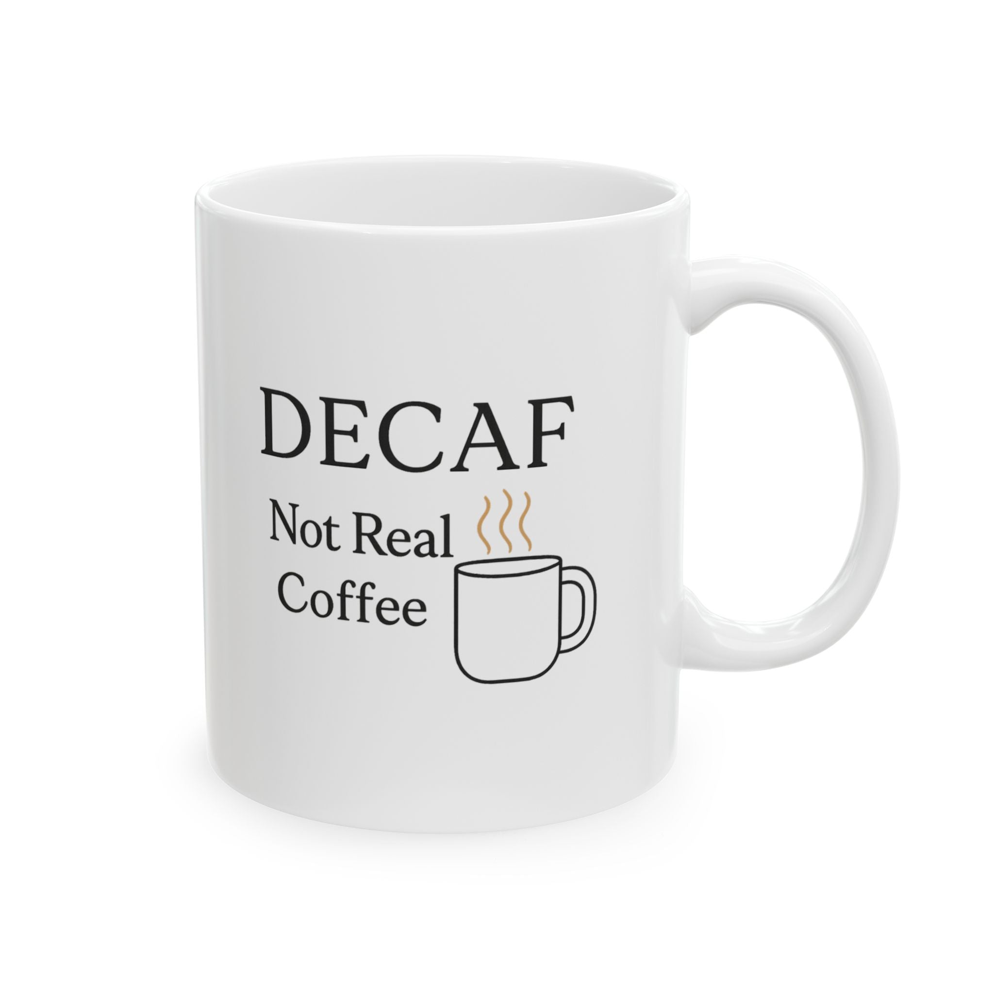 Decaf Banned In This Household Coffee Mug | Funny Coffee Humor | Ceramic Mug