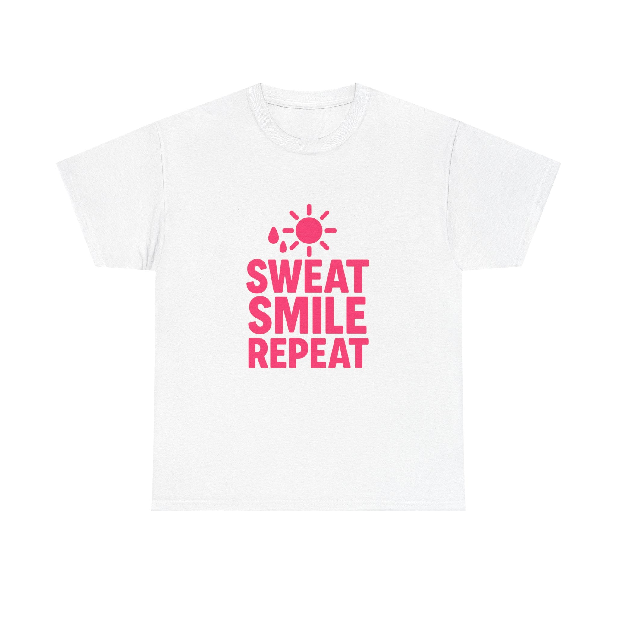 Fitness Lover Sweat Smile Repeat T-Shirt | Unique Gift | Graphic Tee
