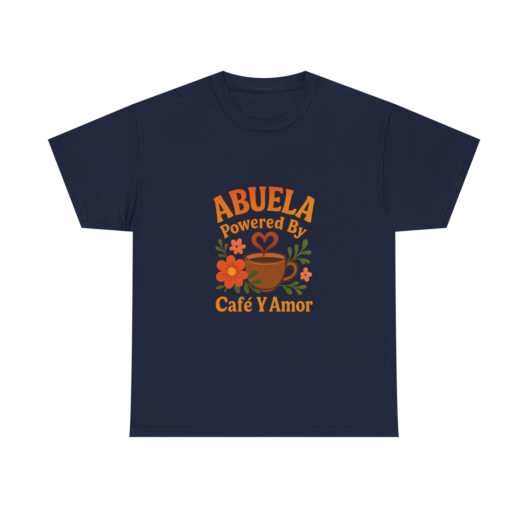 Abuela Powered By Cafe Y Amor T-Shirt | Unique Gift | Graphic Tee