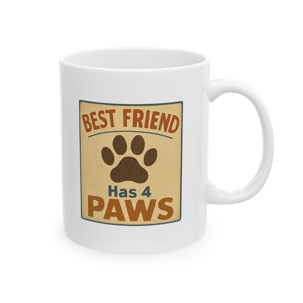 Dog Is My Best Friend And Therapist Coffee Mug | Funny Dog Gift | Ceramic Mug