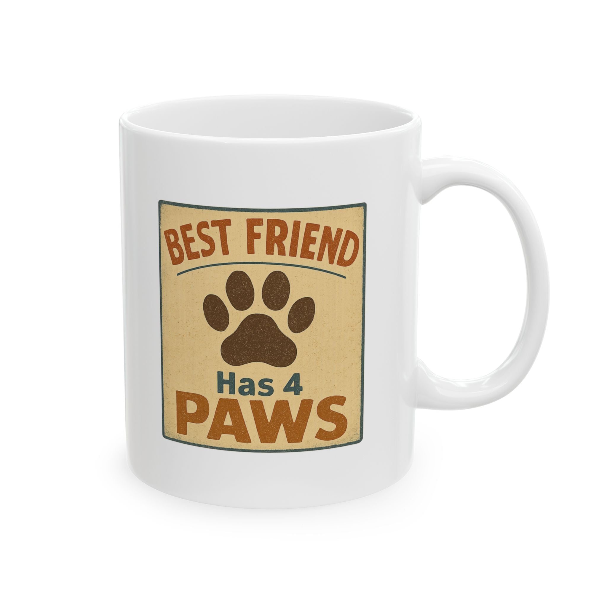 Dog Is My Best Friend And Therapist Coffee Mug | Funny Dog Gift | Ceramic Mug
