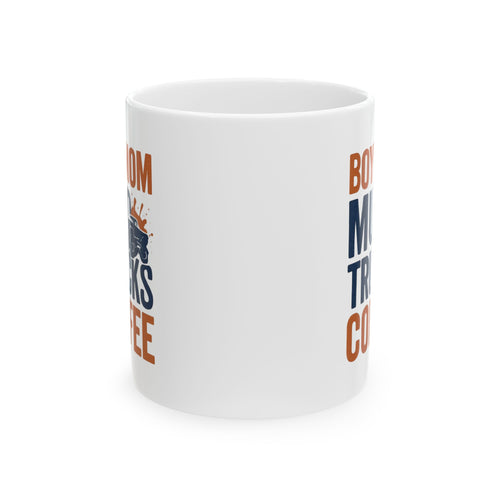Boy Mom Mud Trucks Coffee Coffee Mug | Gift for Mom | Ceramic Mug