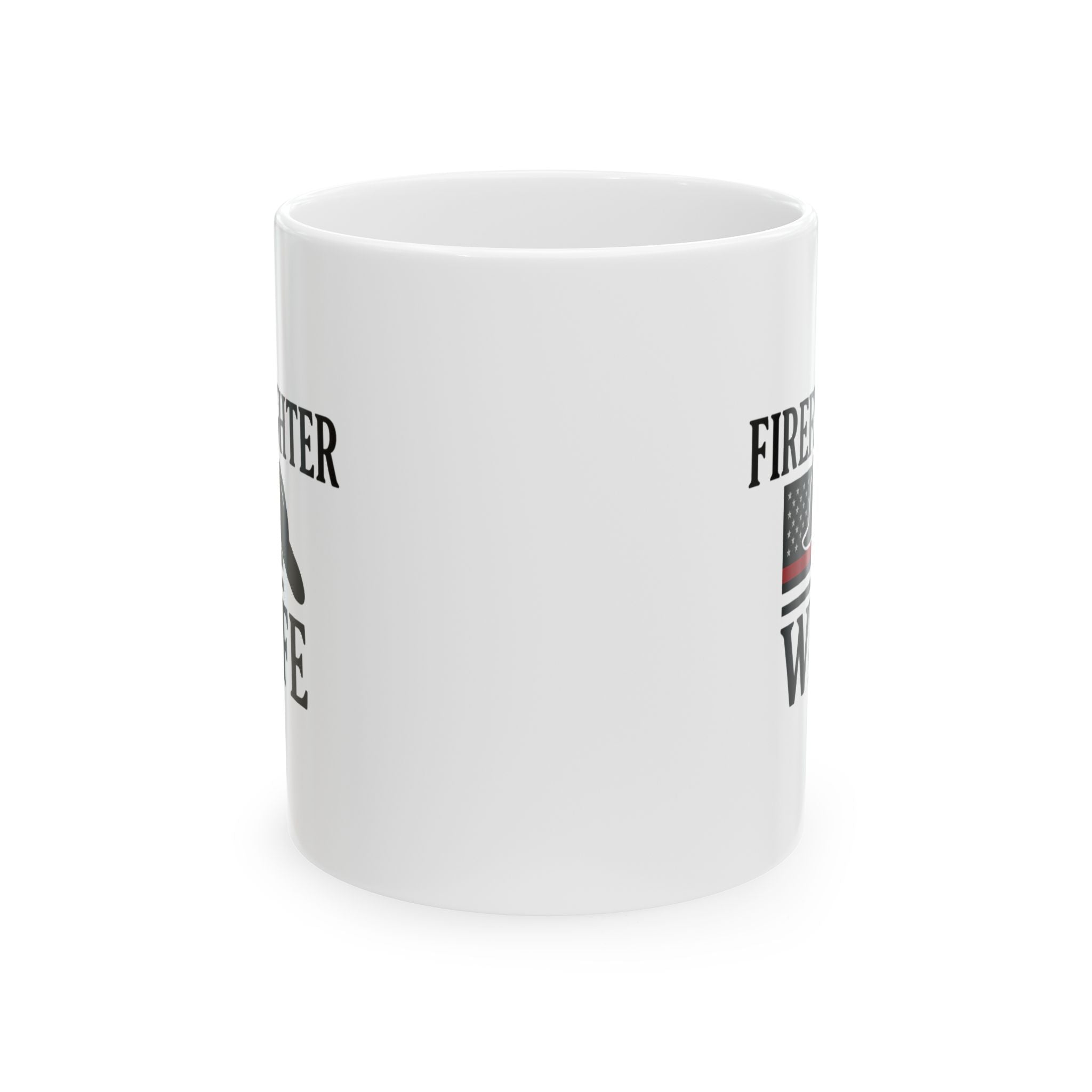 Firefighter Wife Thin Red Line Coffee Mug | Unique Gift | Ceramic Mug
