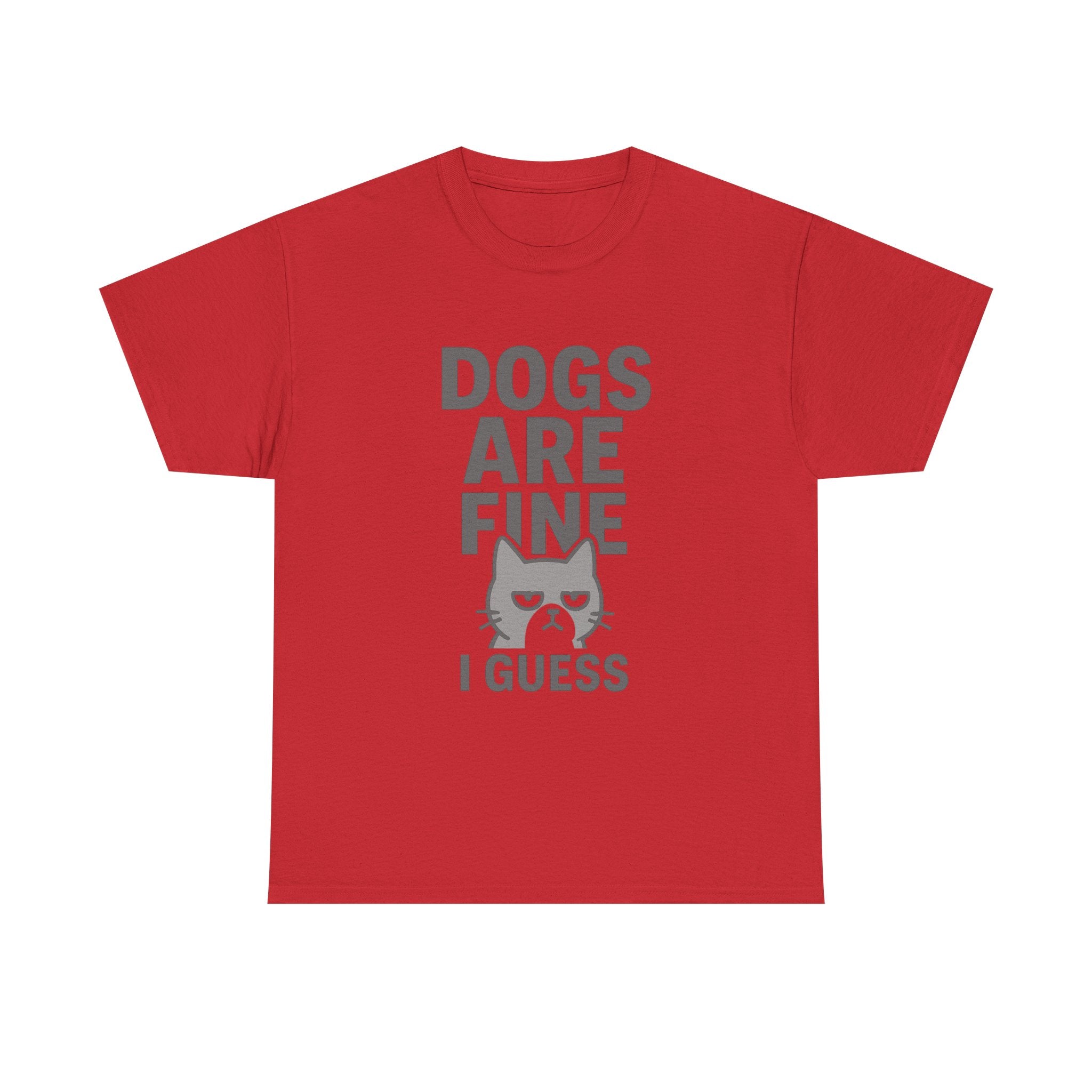 Cat Person Dogs Are Fine I Guess T-Shirt | Cat Lover Gift | Graphic Tee