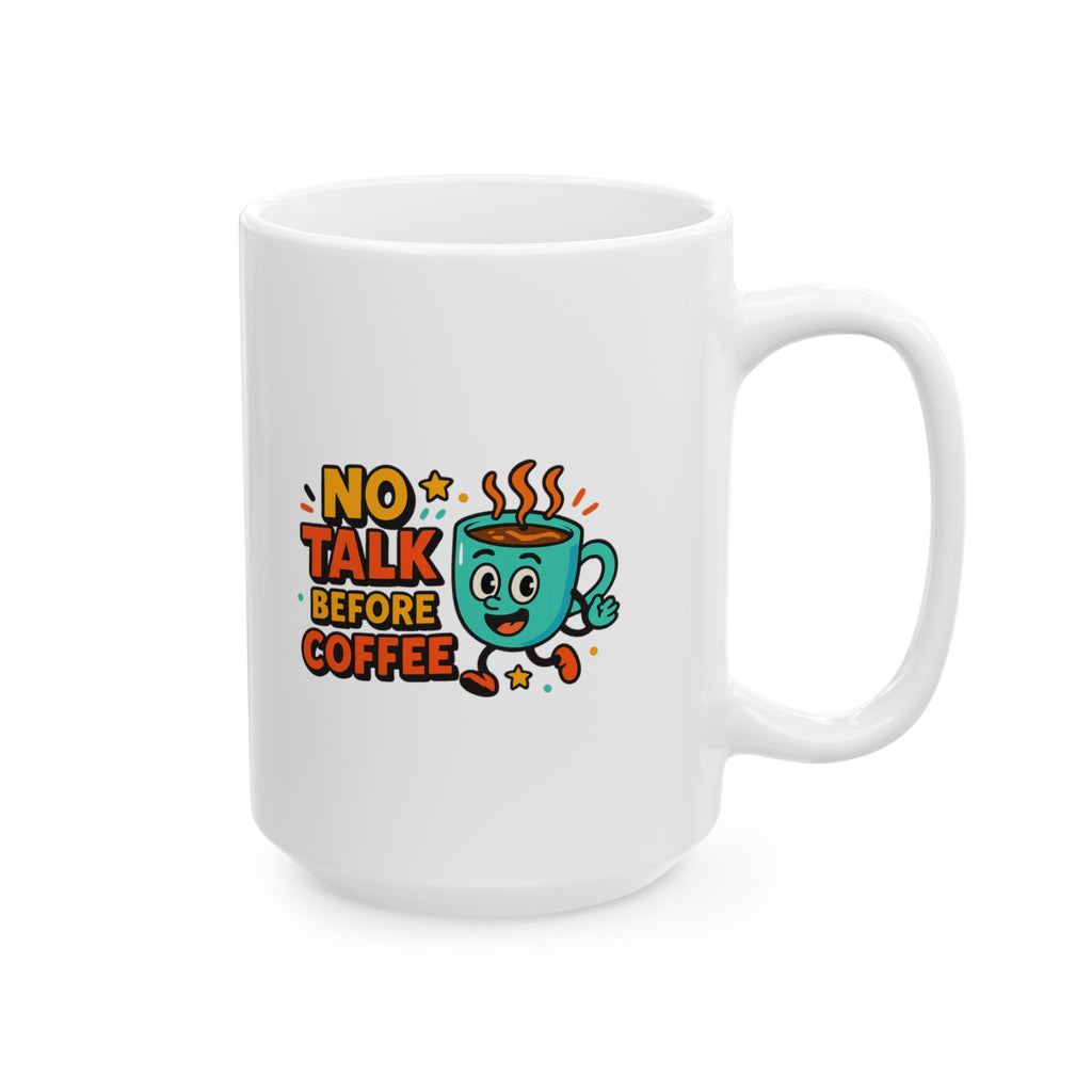 Pre Coffee Conversation Risk At Own Risk Coffee Mug | Funny Coffee Gift | Ceramic Mug