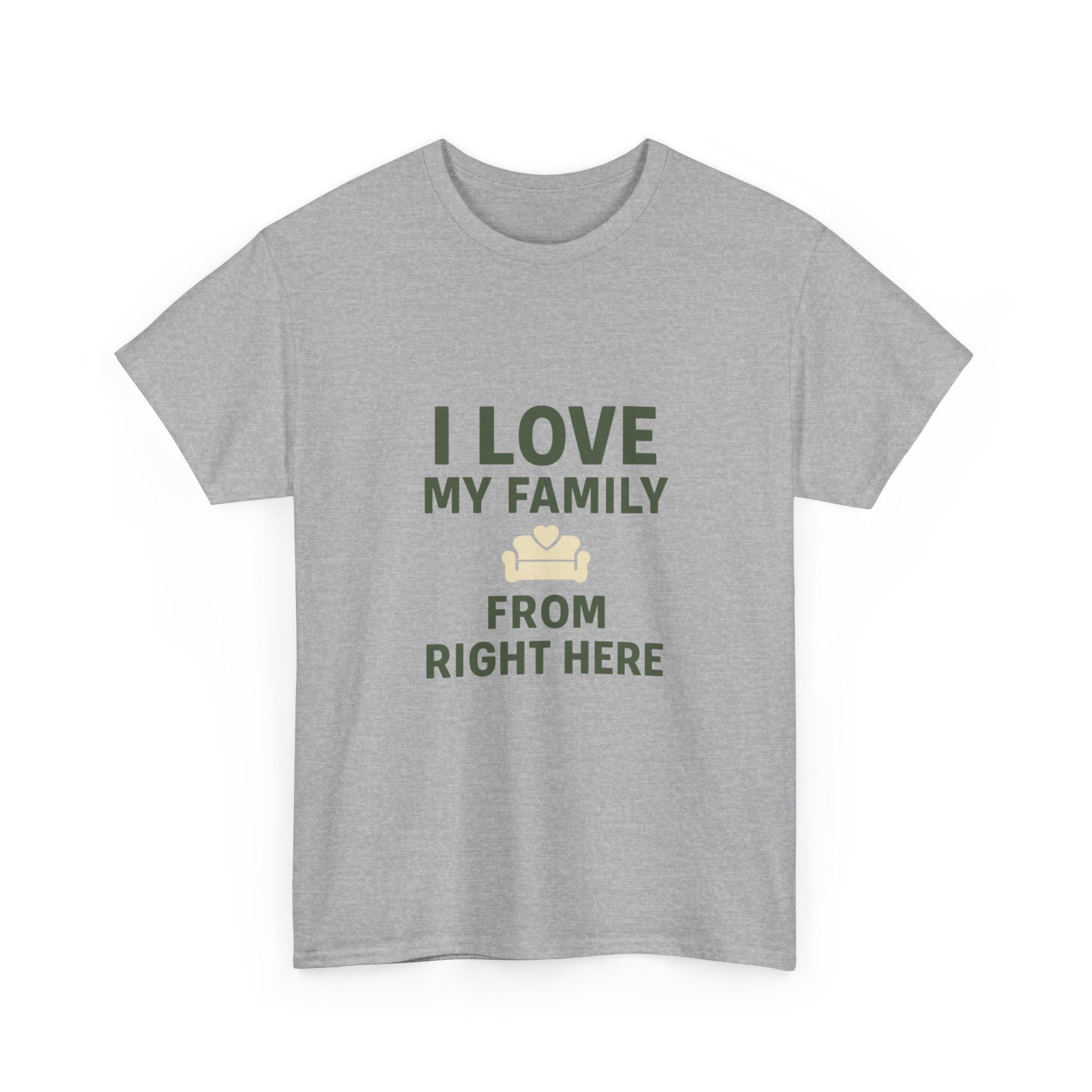 Introverted Mom I Love My Family From Right Here T-Shirt | Gift for Mom | Graphic Tee