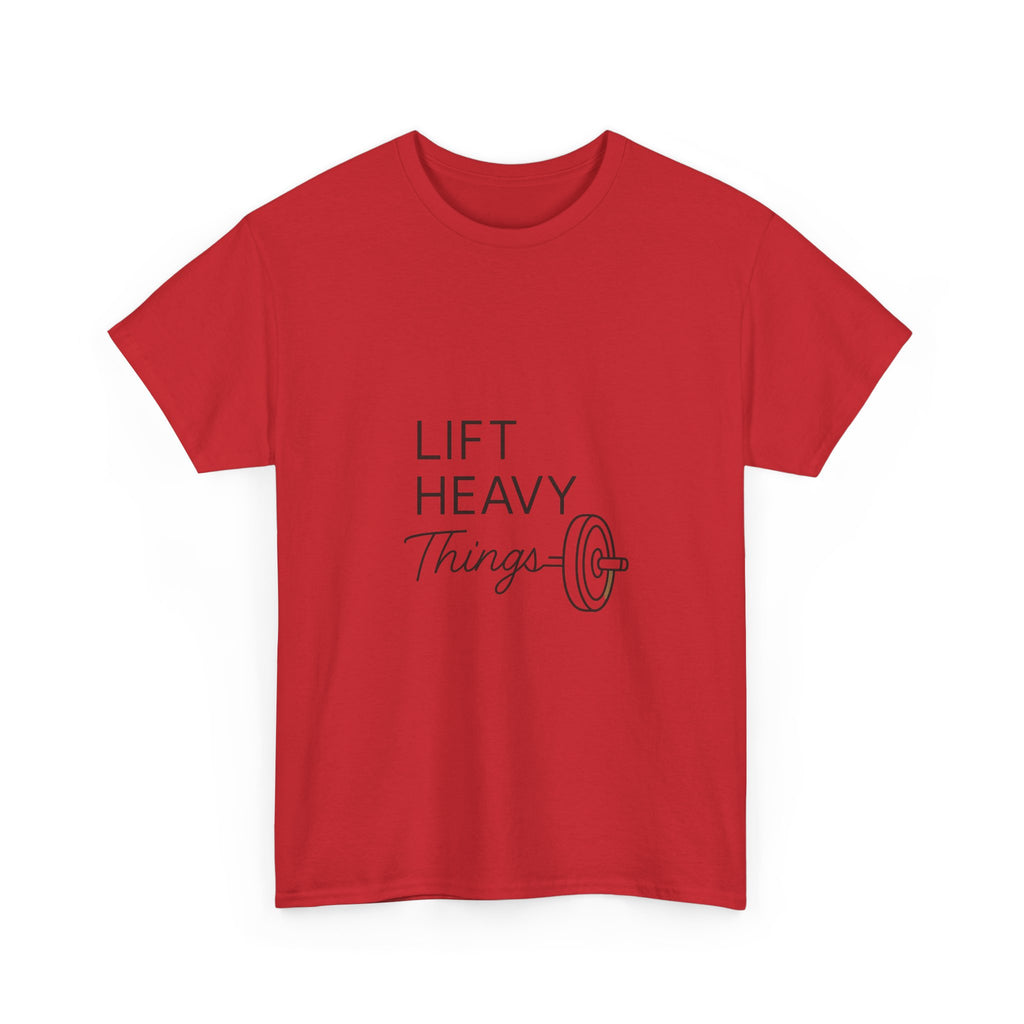 Lift Heavy Things It Helps T-Shirt | Weightlifting Gift | Graphic Tee