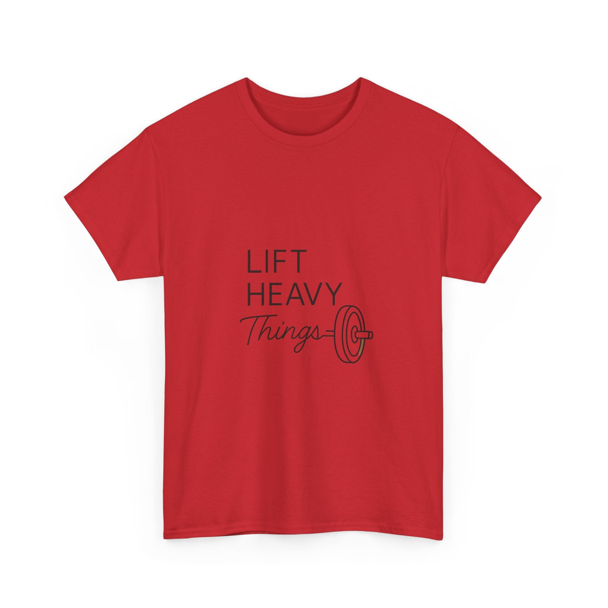 Lift Heavy Things It Helps T-Shirt | Weightlifting Gift | Graphic Tee