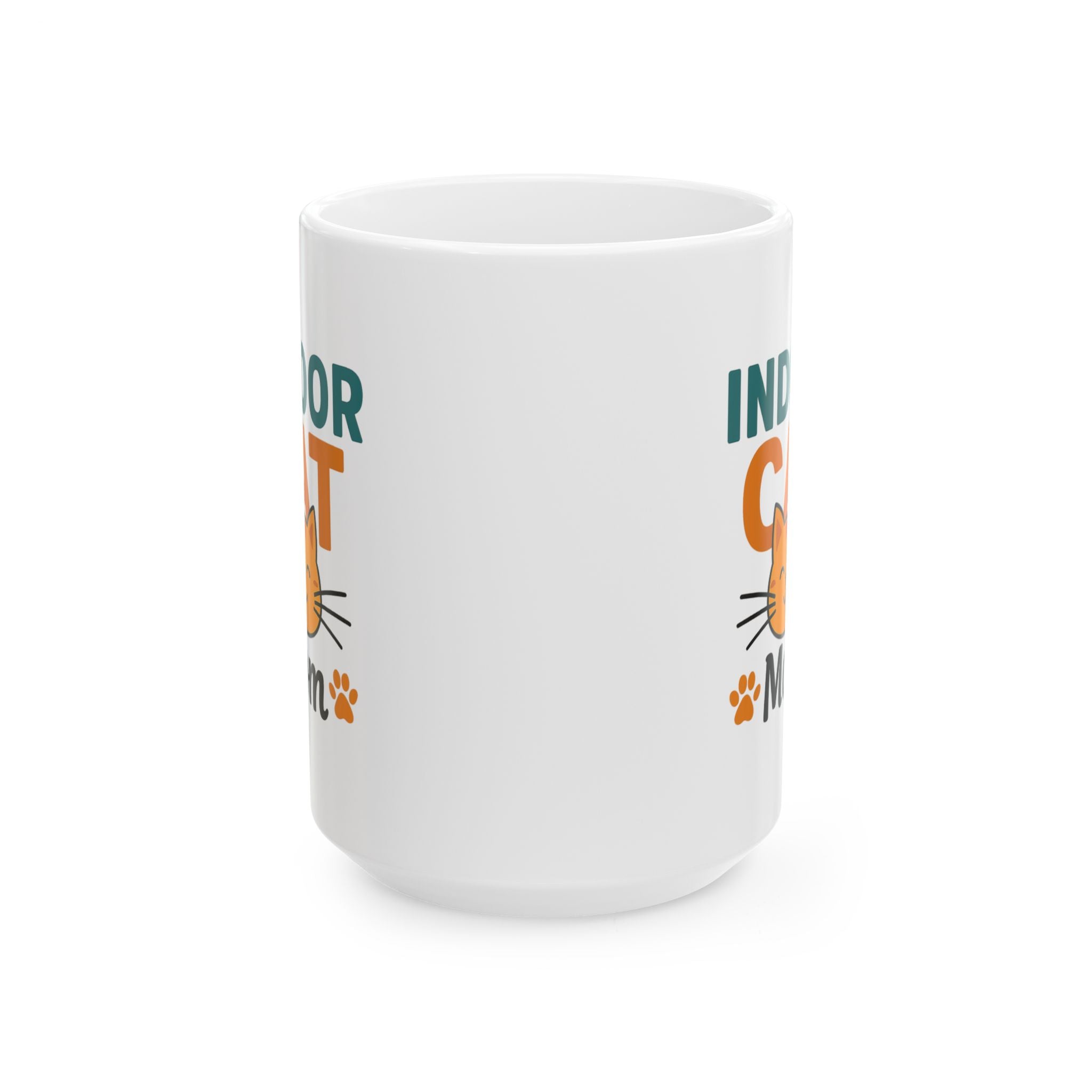 My Cat Stays Inside Where It Is Safe Coffee Mug | Cat Owner Humor | Ceramic Mug
