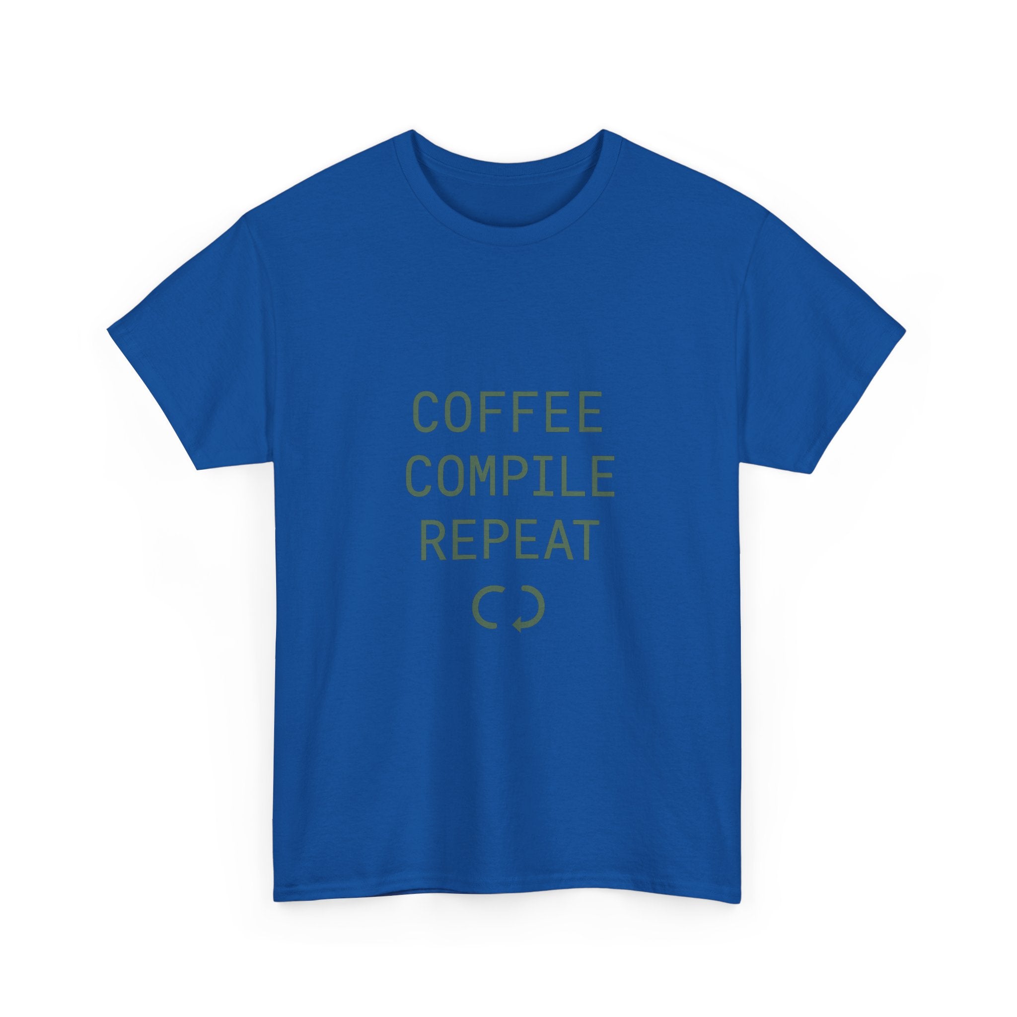 Programmer Coffee Compile Repeat T-Shirt | Programmer Gift | Graphic Tee