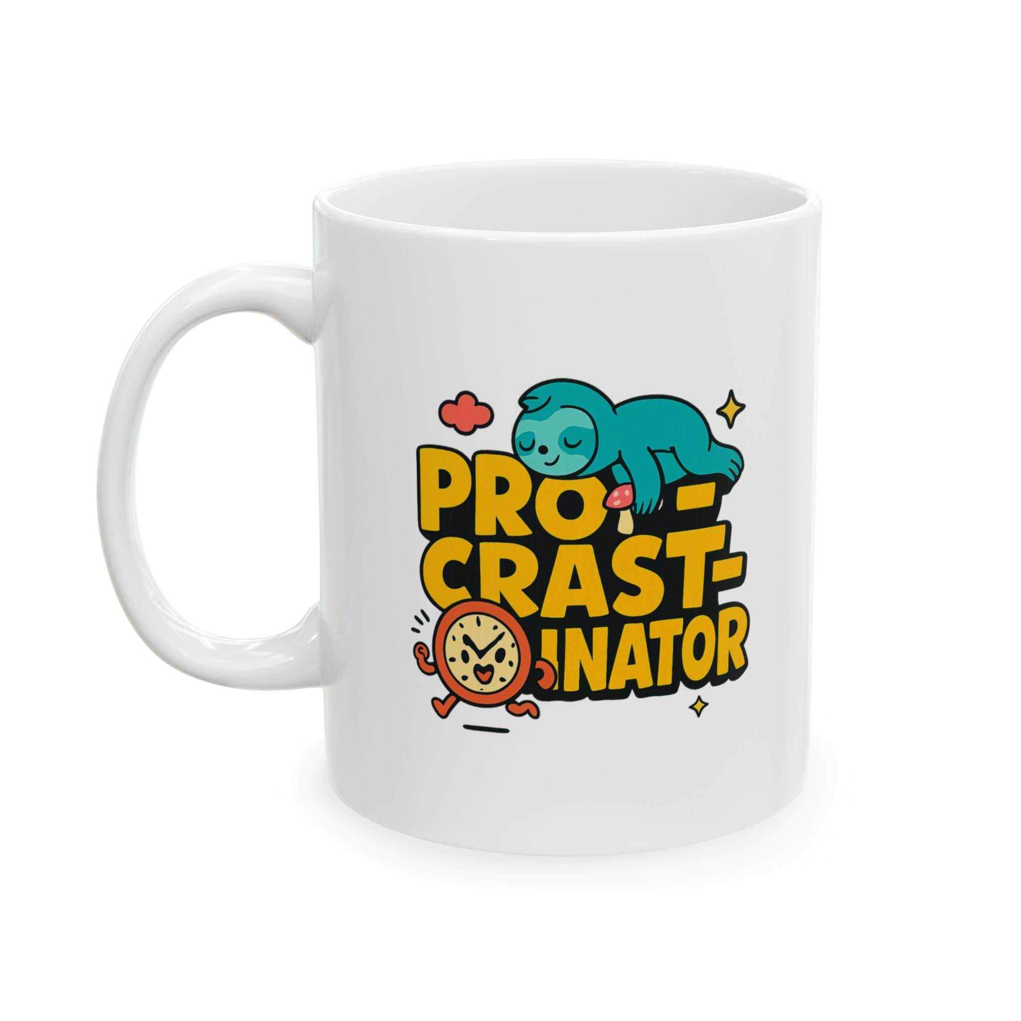 Procrastinating But Make It Caffeinated Coffee Mug | Funny Humor Gift | Ceramic Mug