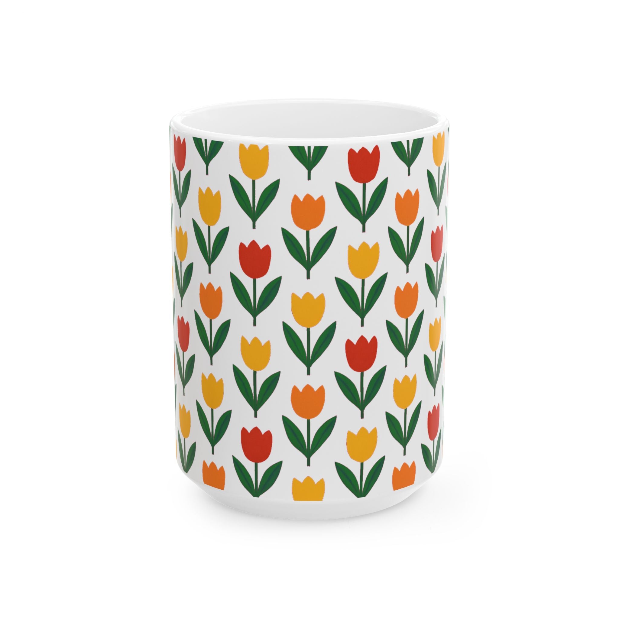 Tulip Row Coffee Mug | Unique Gift | Ceramic Mug