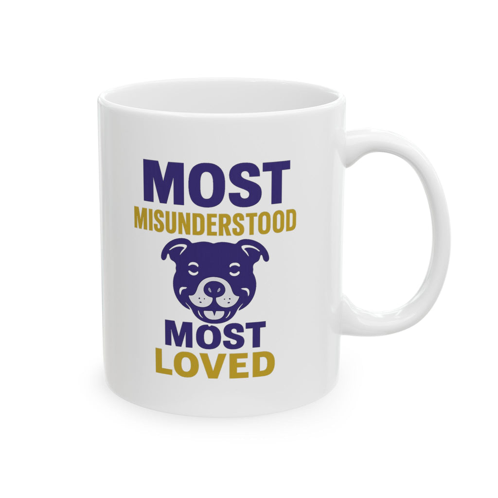 Pit Bull Mom Most Misunderstood Most Loved Coffee Mug | Gift for Mom | Ceramic Mug
