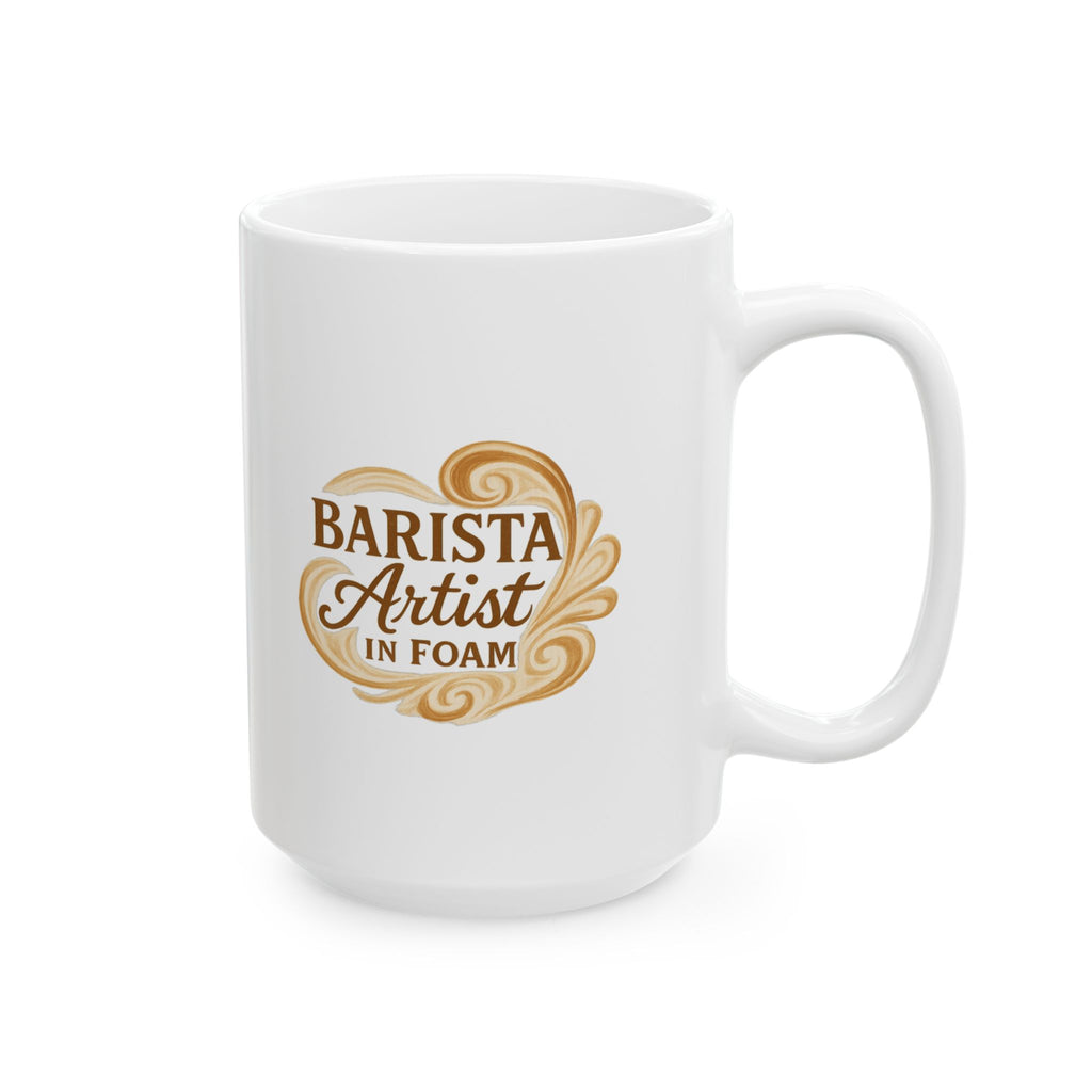 Barista Artist In Foam Ceramic Mug