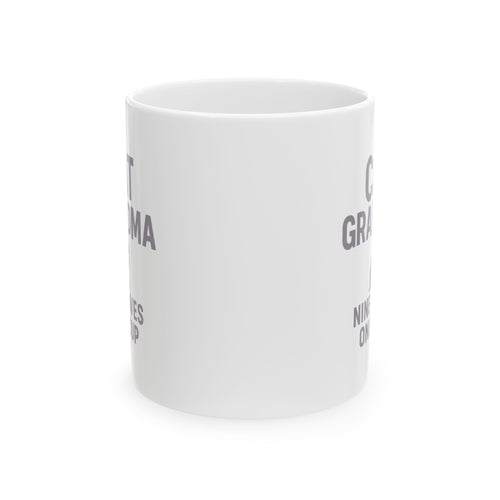 Cat Grandma Nine Lives One Cup Coffee Mug | Cat Lover Gift | Ceramic Mug