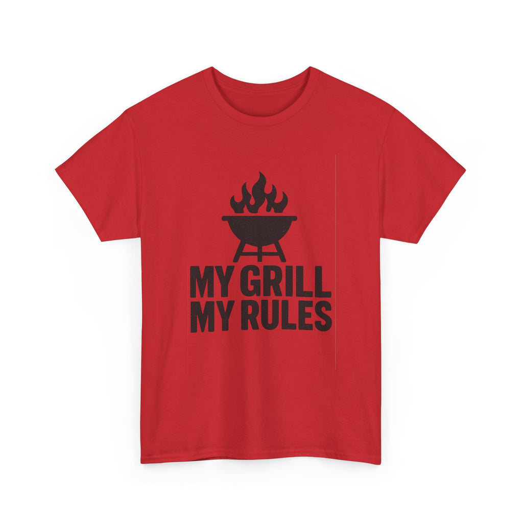 BBQ Rules My Grill My Rules Dad T-Shirt | Gift for Dad | Graphic Tee