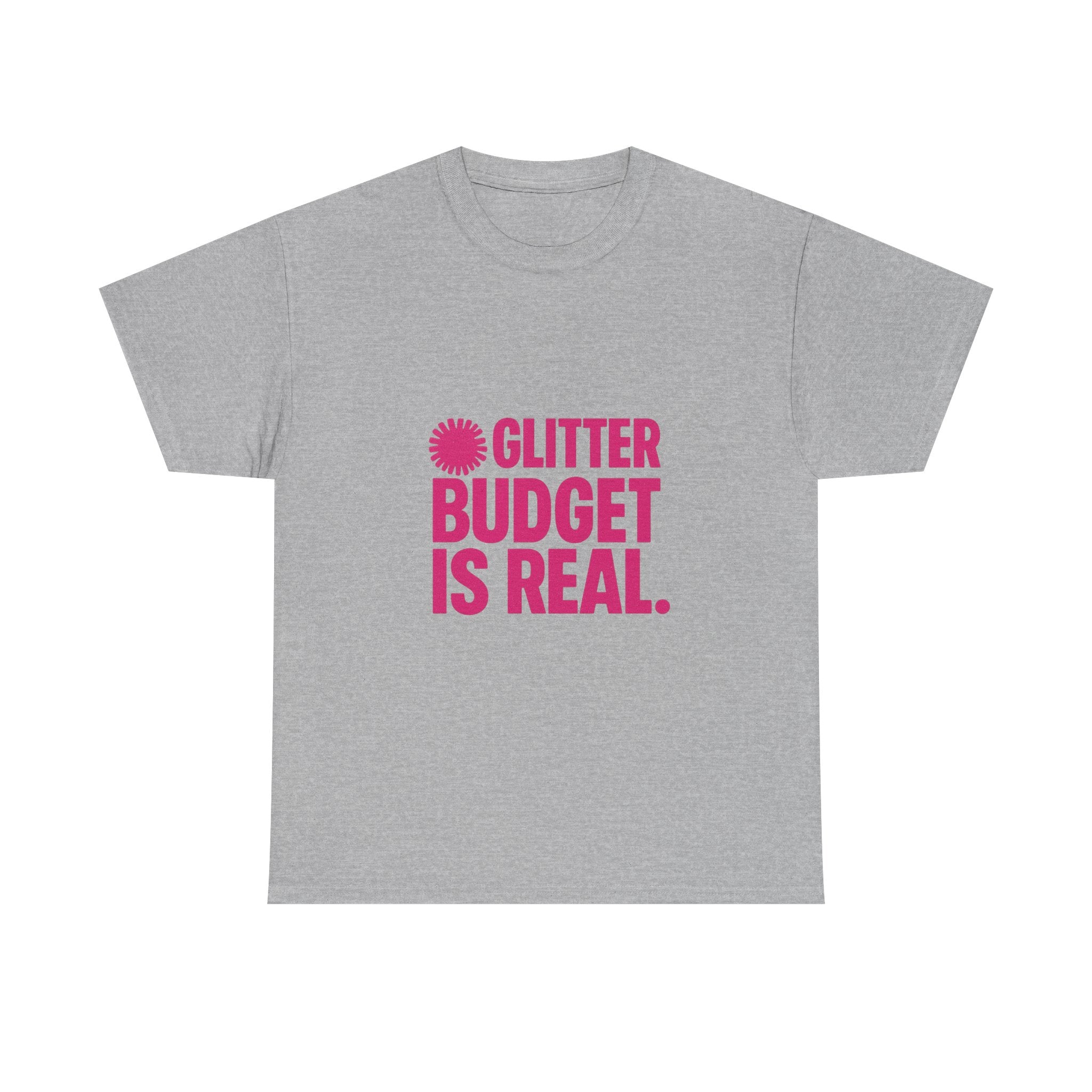 Cheer Mom Glitter Budget Is Real T-Shirt | Gift for Mom | Graphic Tee