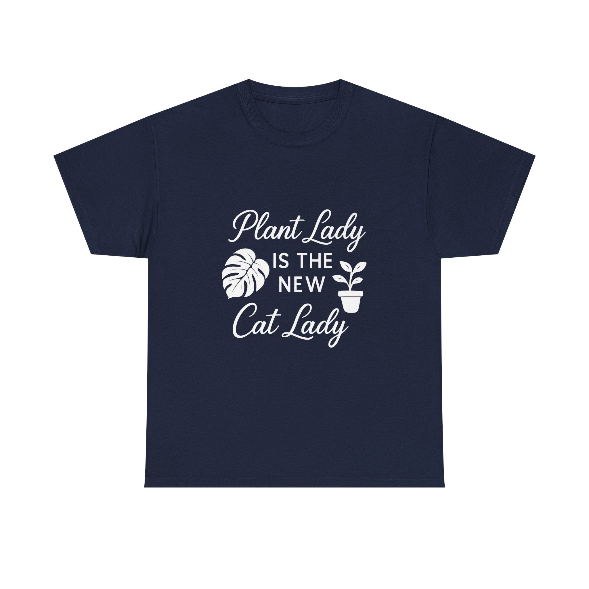 Plant Lady Is The New Cat Lady T-Shirt | Cat Lover Gift | Graphic Tee