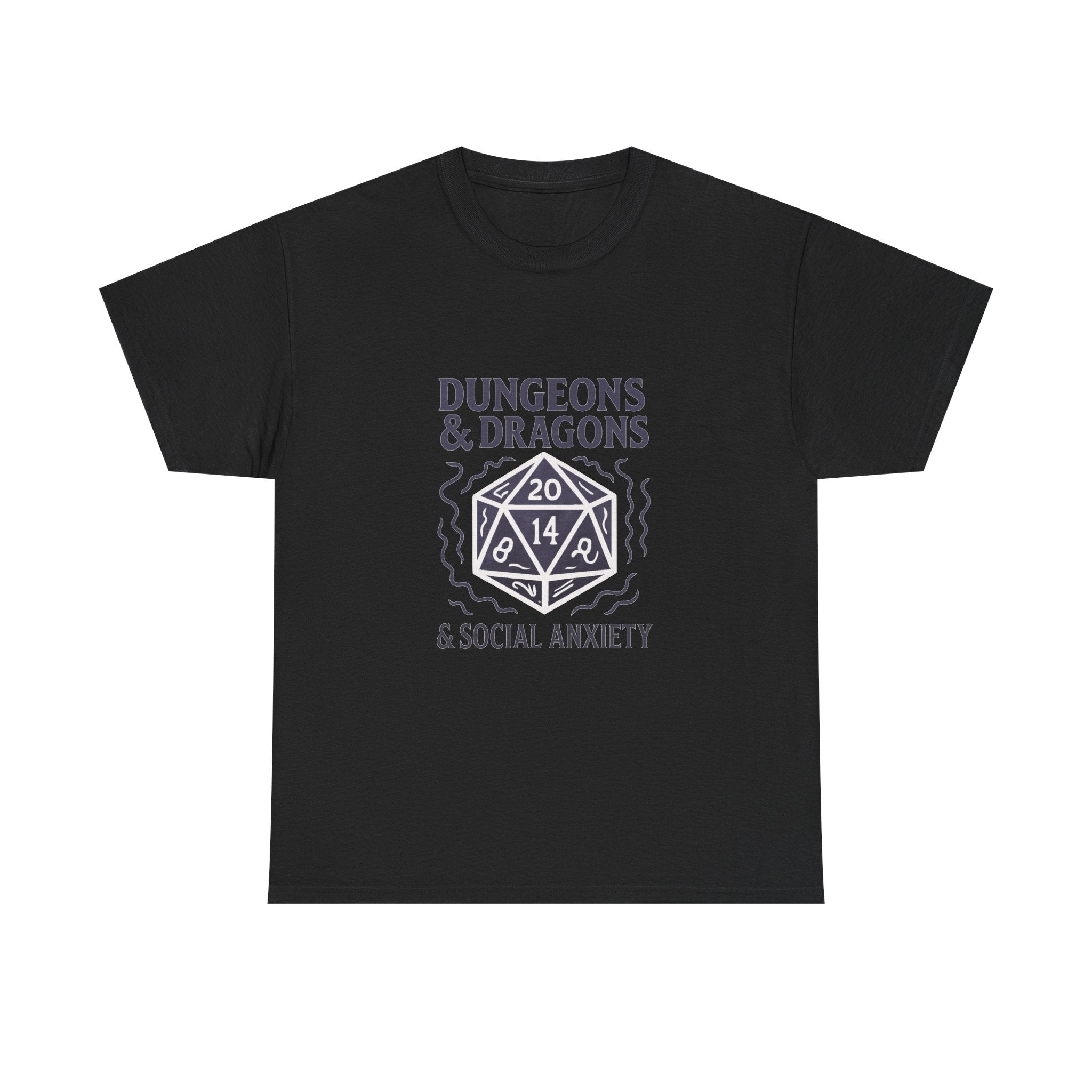 Dungeons And Dragons And Social Anxiety T-Shirt | Unique Gift | Graphic Tee