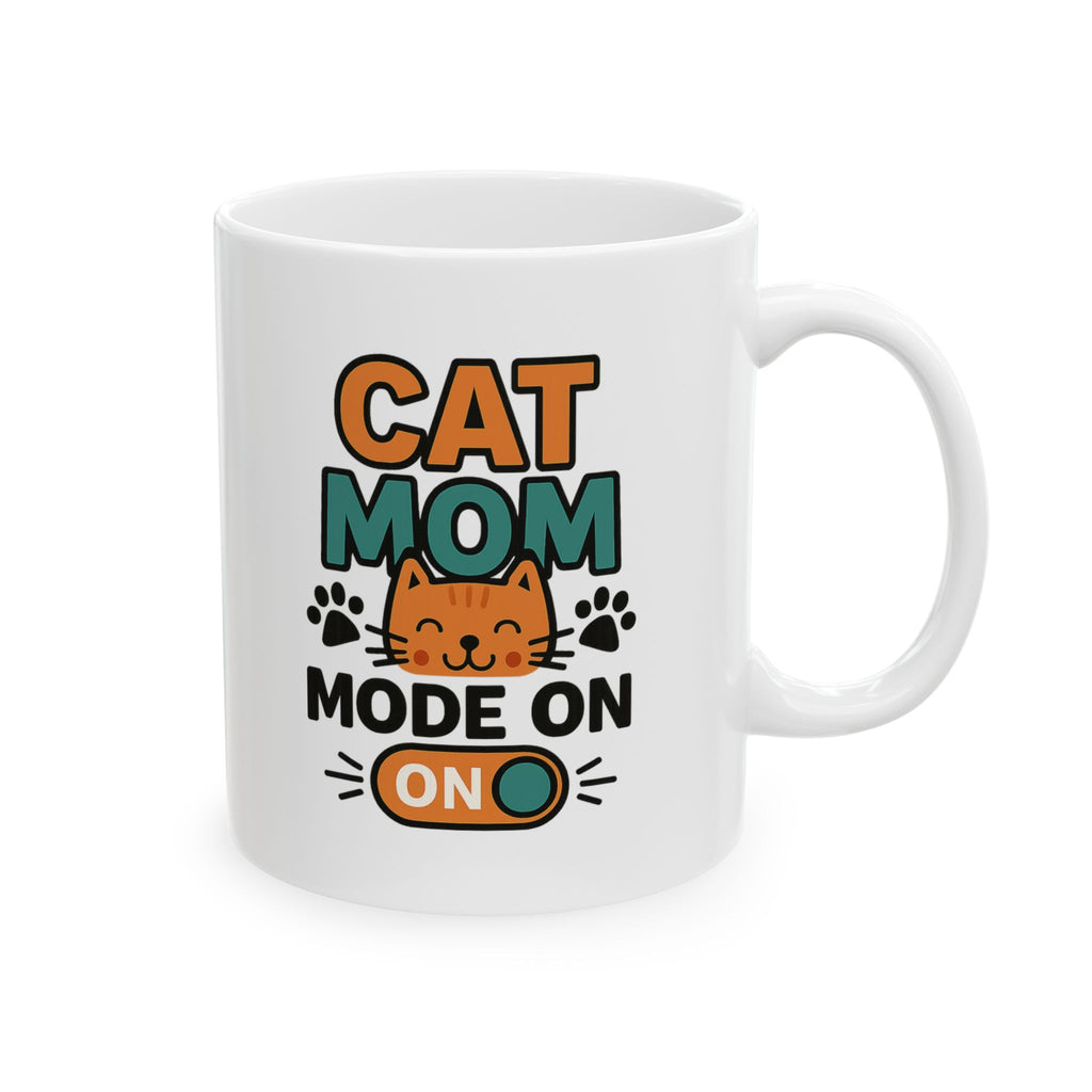 Life Is Better With A Cat Coffee Mug | Cat Mom Appreciation | Ceramic Mug