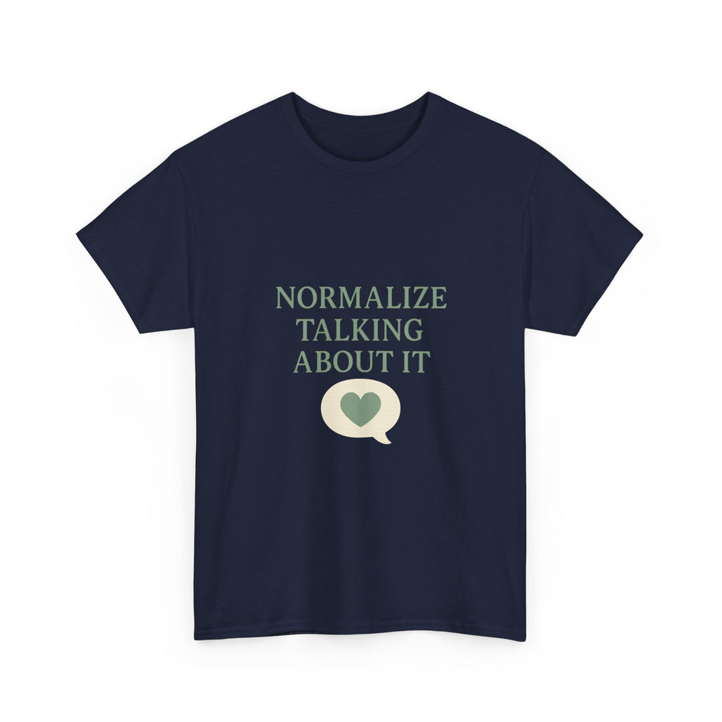 Mental Health Advocate Normalize Talking About It T-Shirt | Cat Lover Gift | Graphic Tee