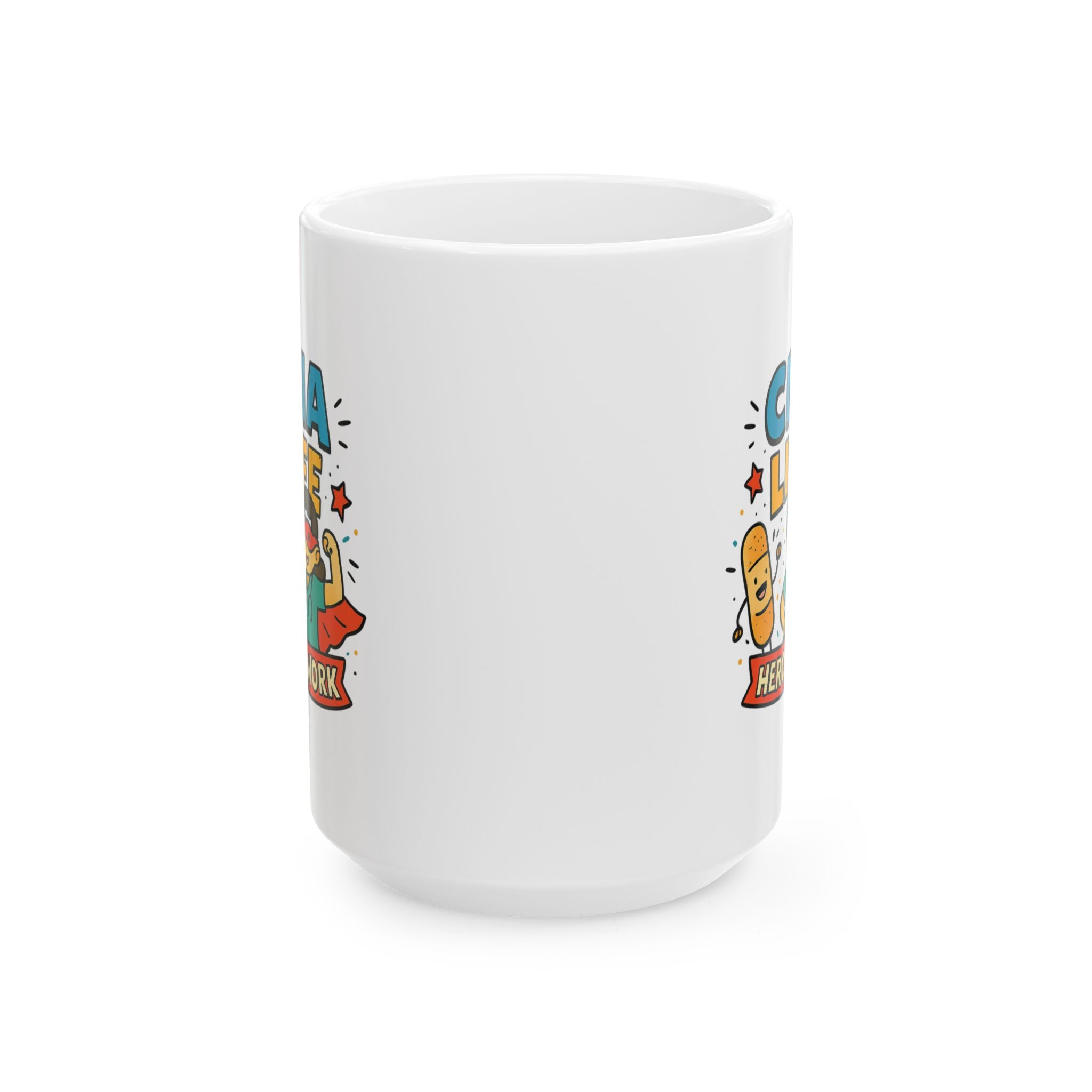 CNA Life Best Life Hard Life Coffee Mug | CNA Nurse Humor | Ceramic Mug