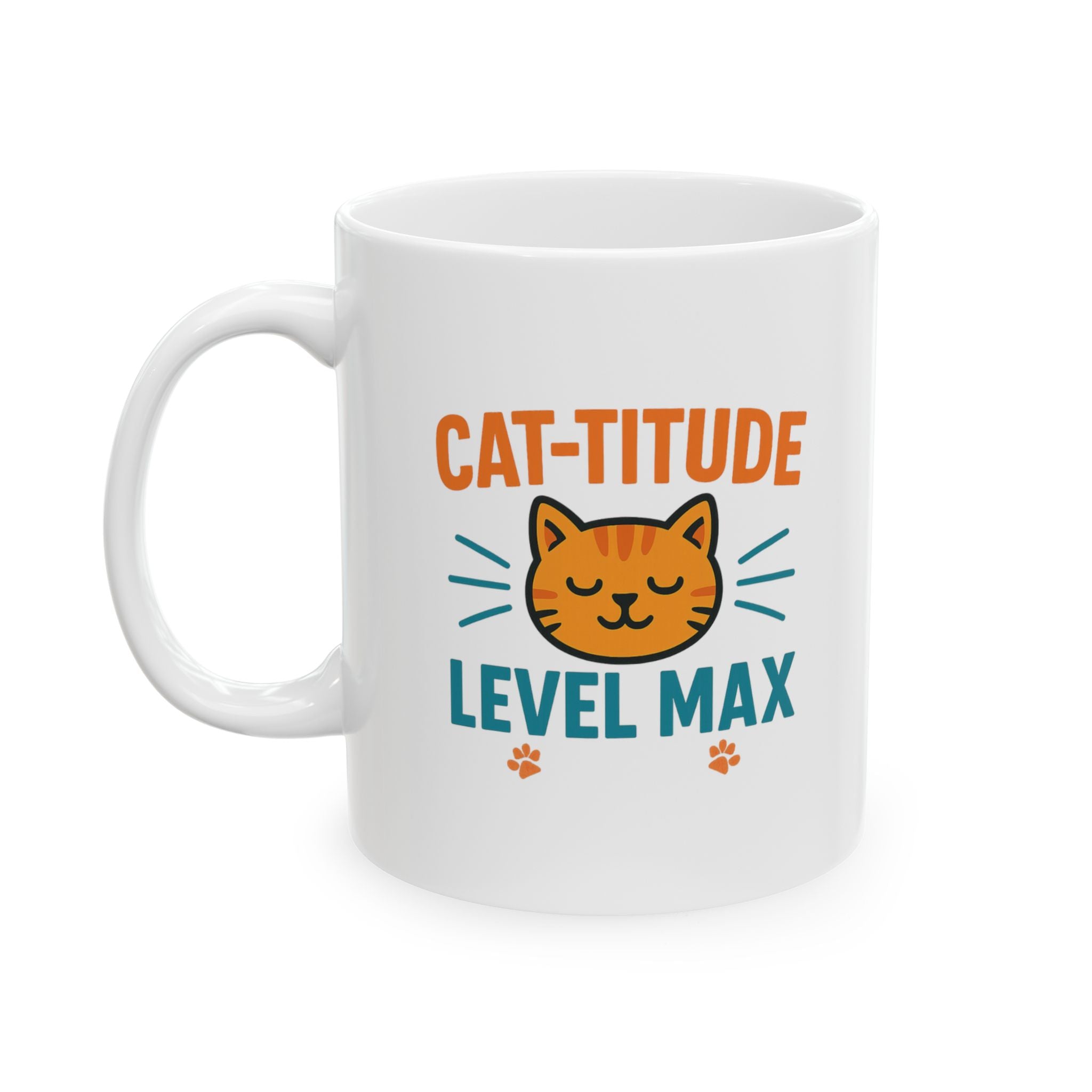 Zero Tolerance For Drama Cat Mode Coffee Mug | Funny Cat Gift | Ceramic Mug