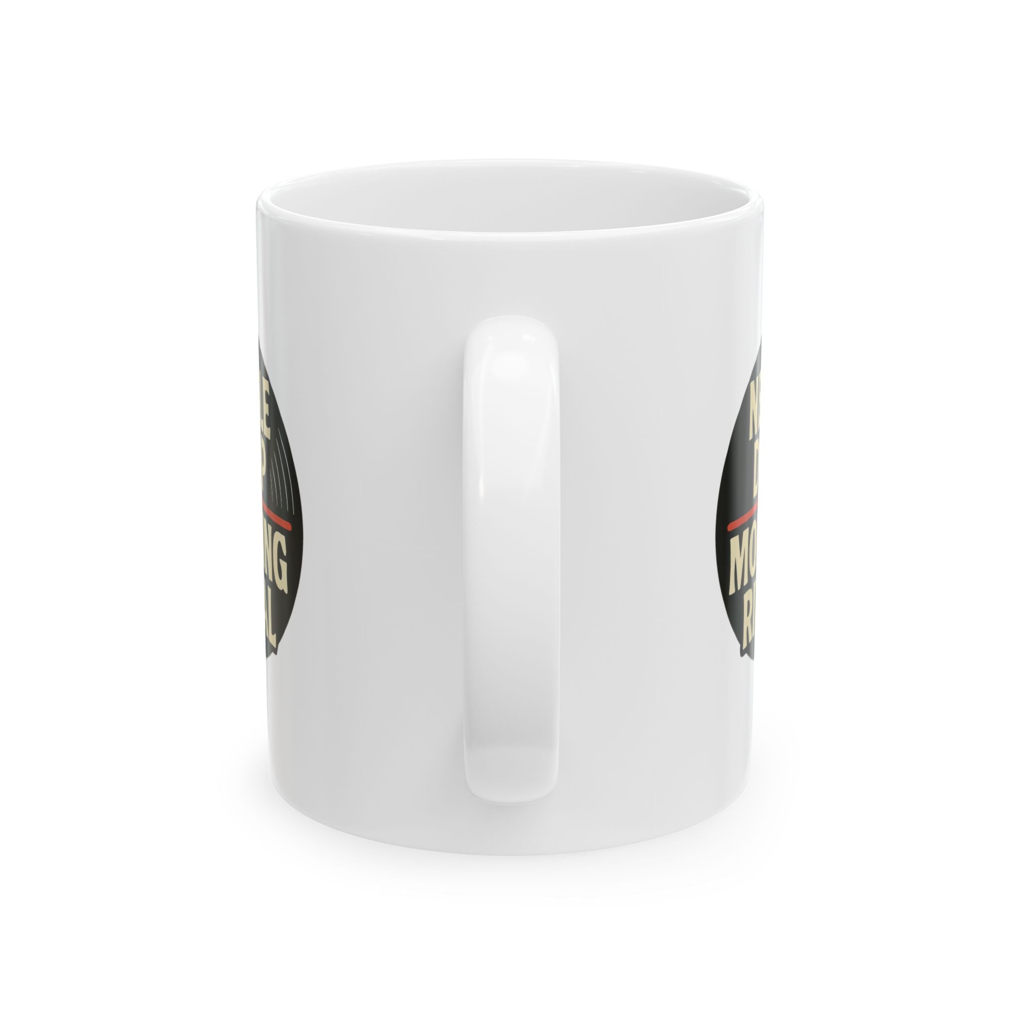 Vintage Vinyl Collector Needle Drop Morning Ritual Coffee Mug | Unique Gift | Ceramic Mug