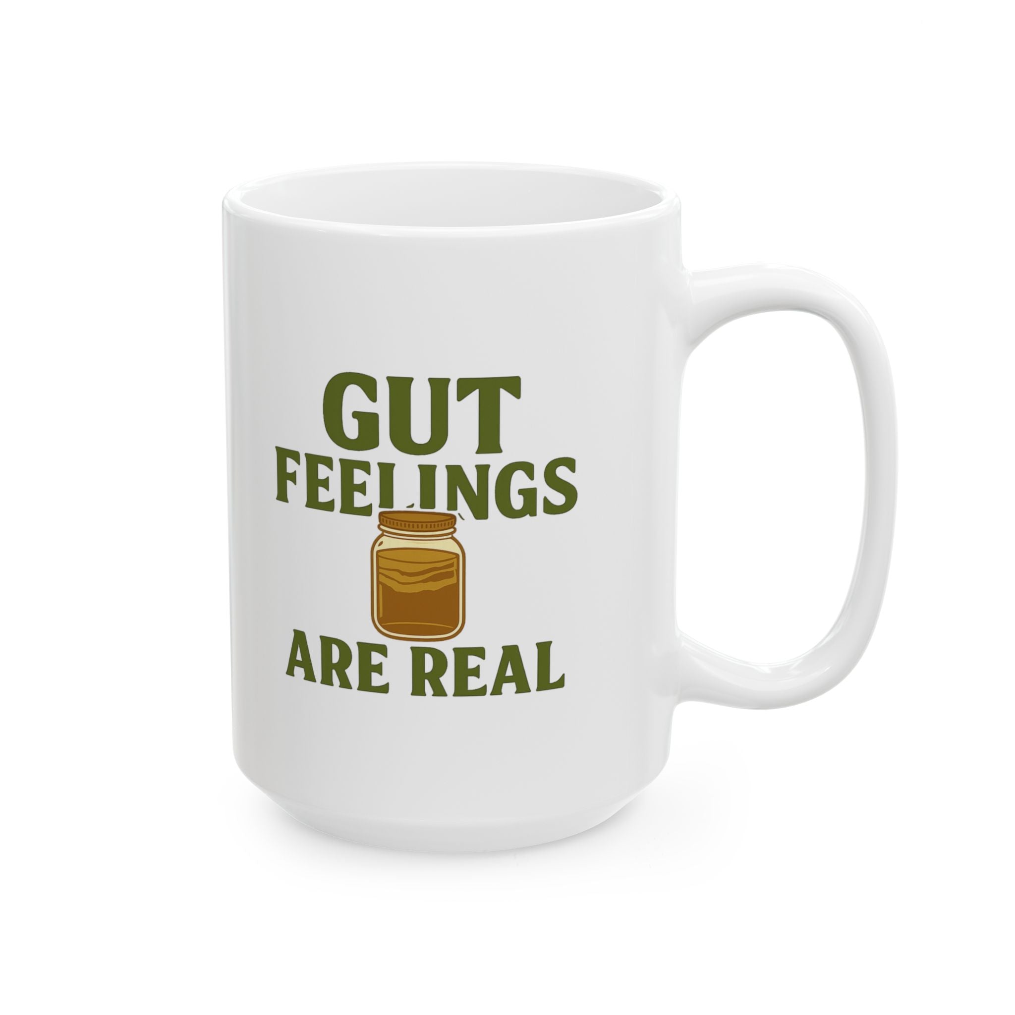 Kombucha Brewer Gut Feelings Are Real Coffee Mug | Unique Gift | Ceramic Mug