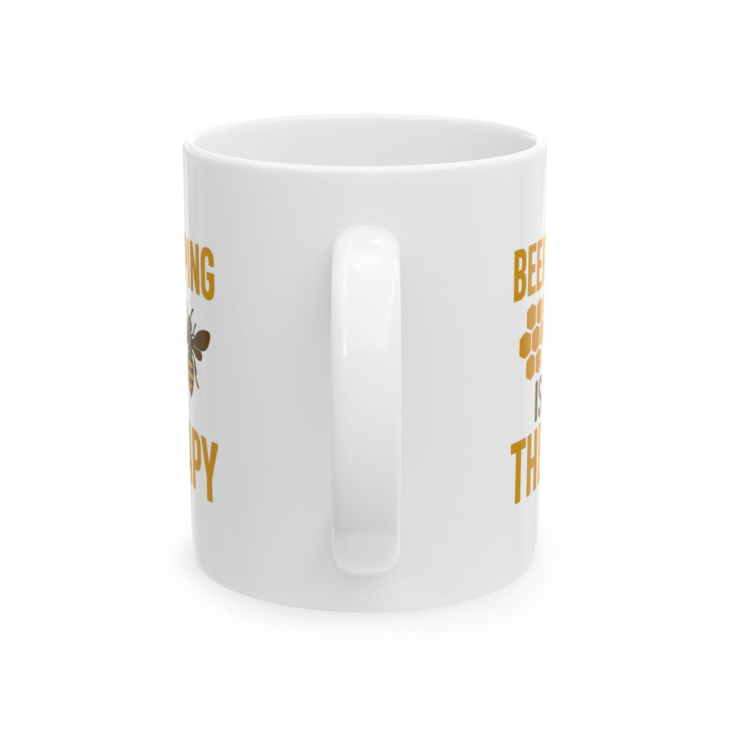 Beekeeping Is My Therapy Sweet And Stings Coffee Mug | Unique Gift | Ceramic Mug