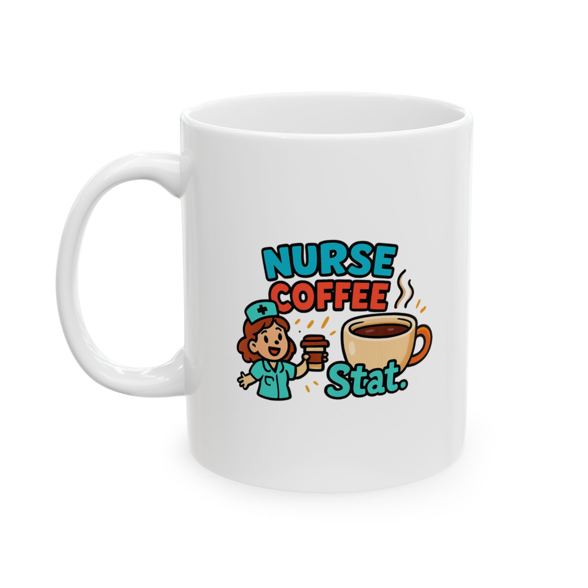 Nurses Run On Coffee Not Sleep Coffee Mug | Nurse Humor Gift | Ceramic Mug