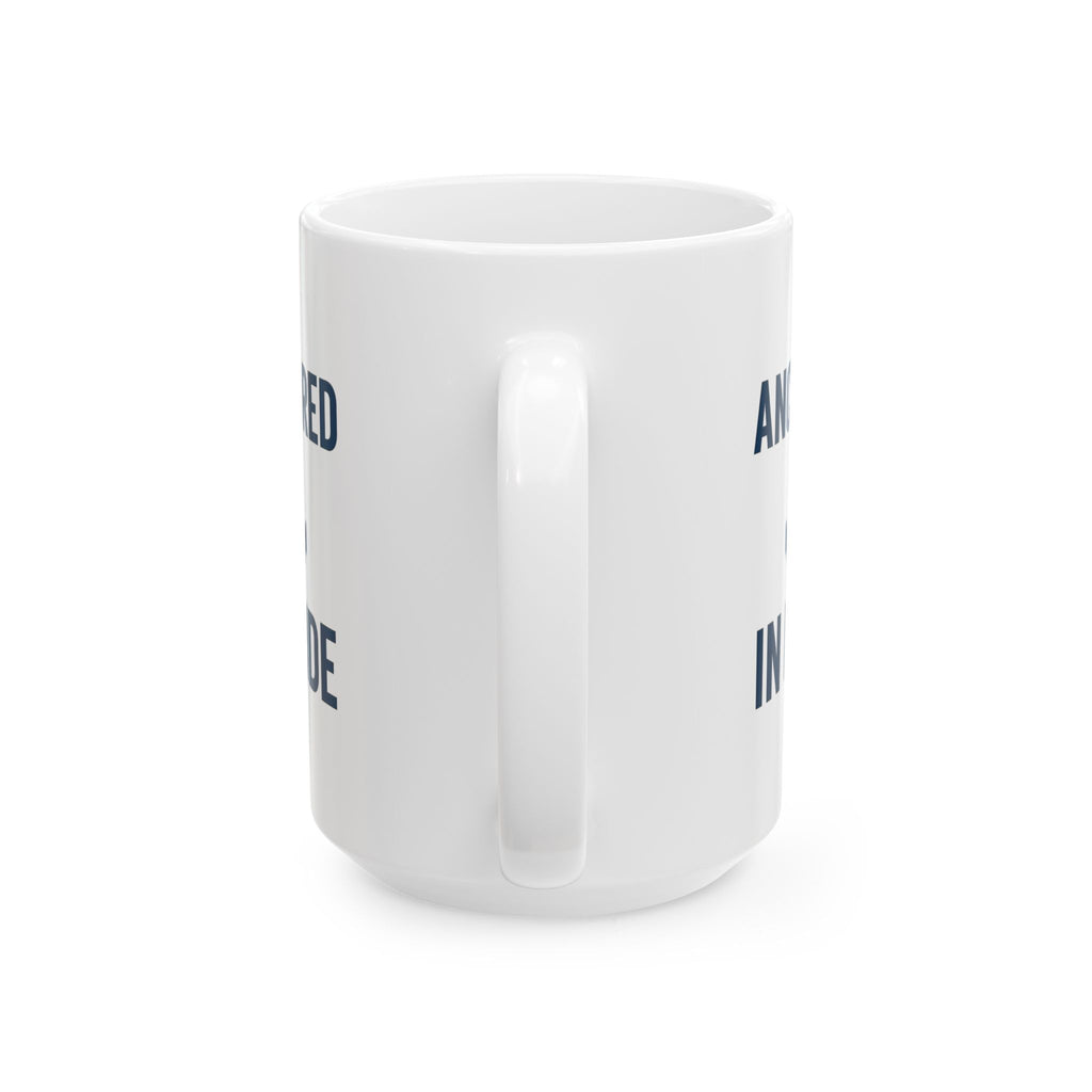 Navy Mom Anchored In Pride Coffee Mug | Gift for Mom | Ceramic Mug