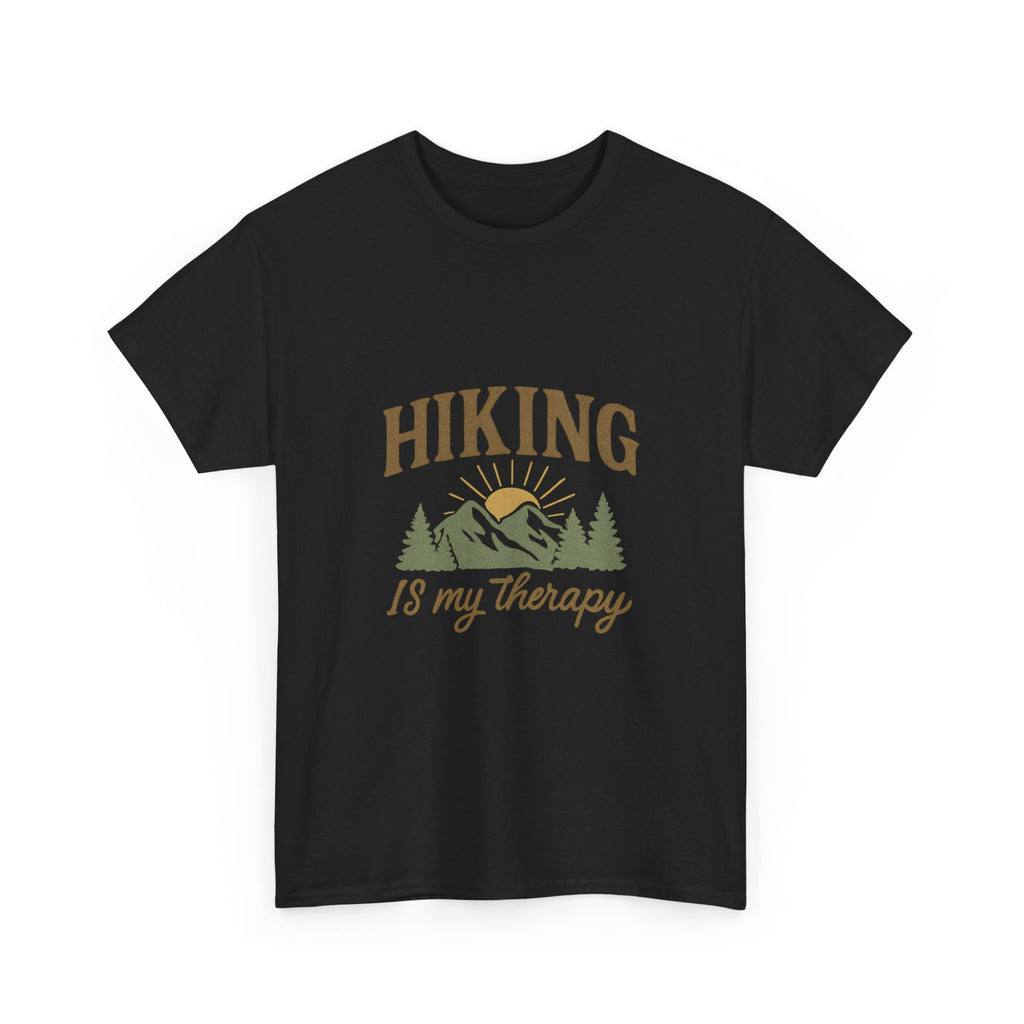 Hiking Is My Therapy Outdoors T-Shirt | Hiking Lover Gift | Graphic Tee