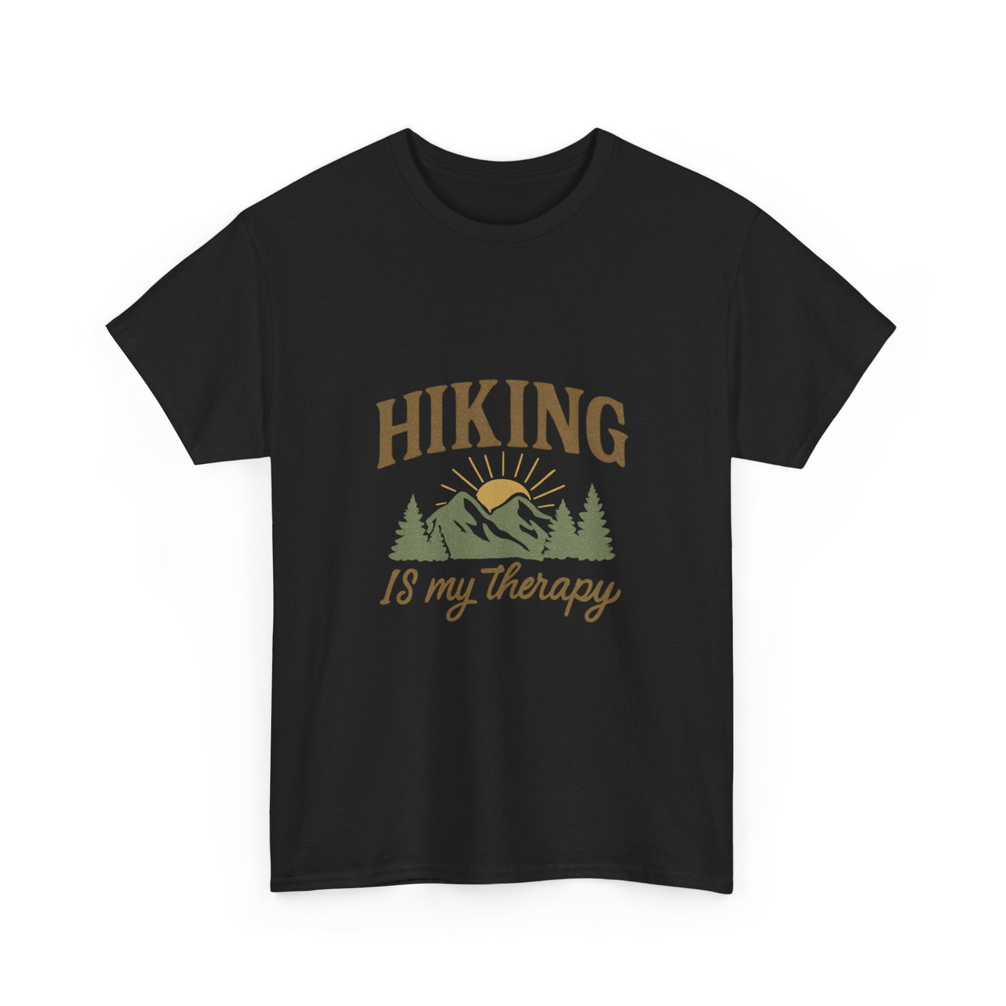 Hiking Is My Therapy Outdoors T-Shirt | Hiking Lover Gift | Graphic Tee