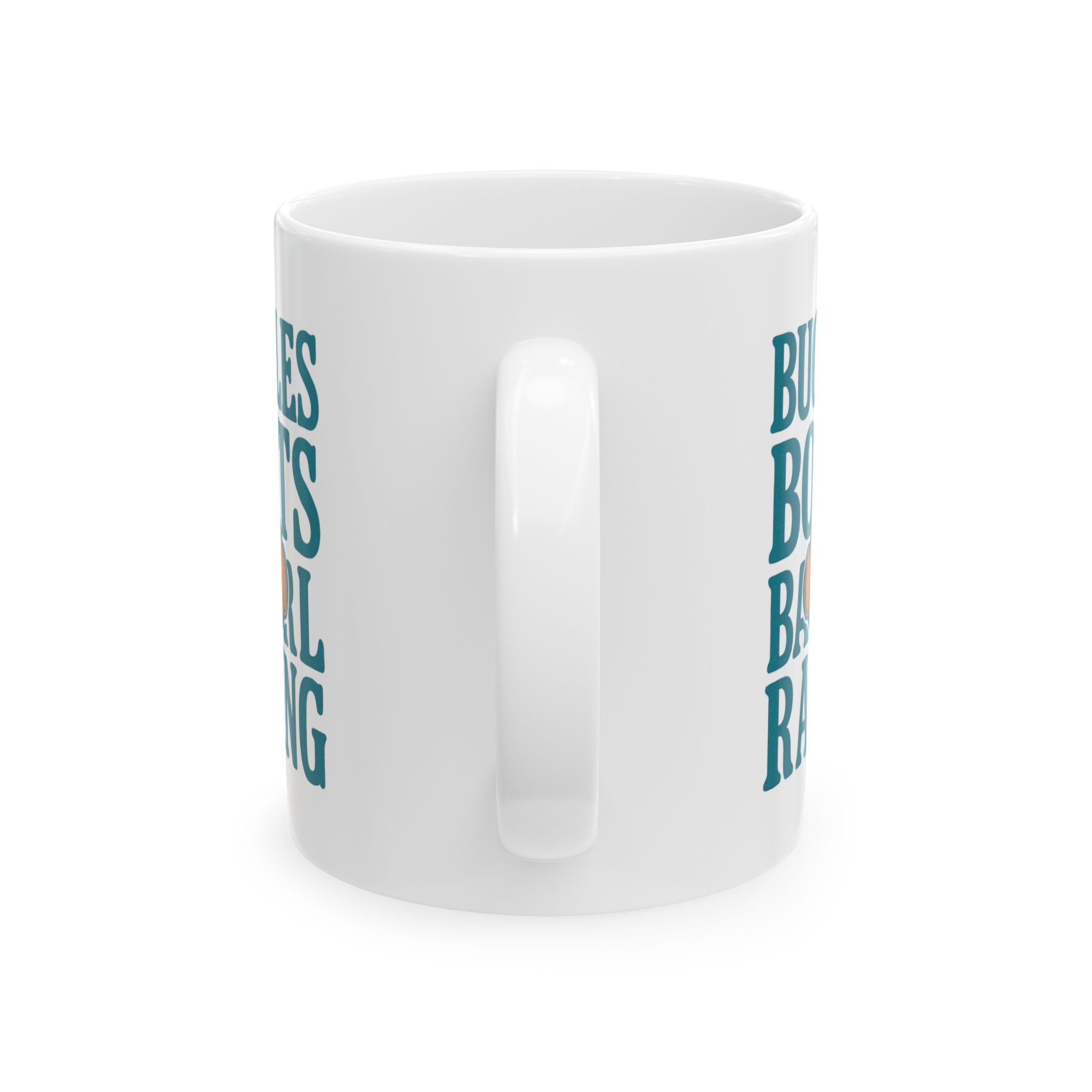 Rodeo Mom Buckles Boots And Barrel Racing Coffee Mug | Gift for Mom | Ceramic Mug