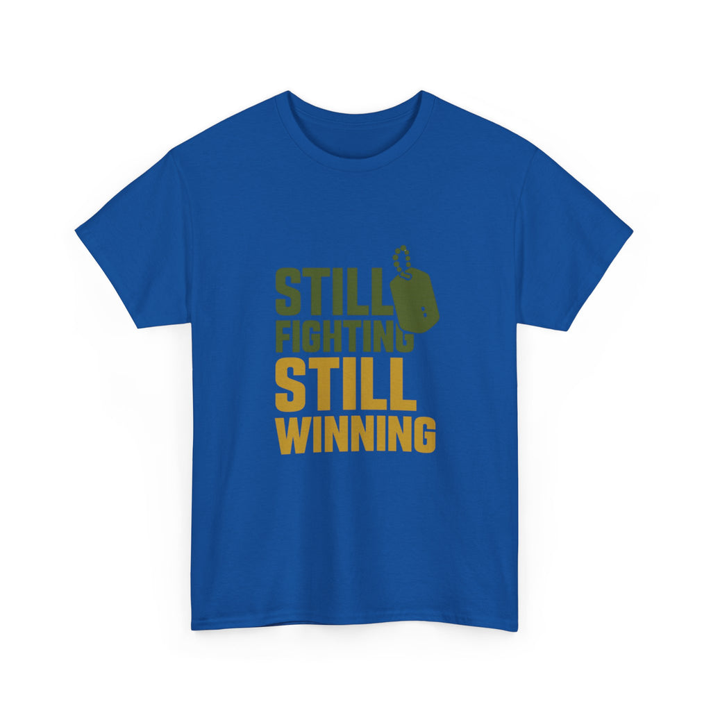 Combat Veteran Still Fighting Still Winning T-Shirt | Veteran Gift | Graphic Tee