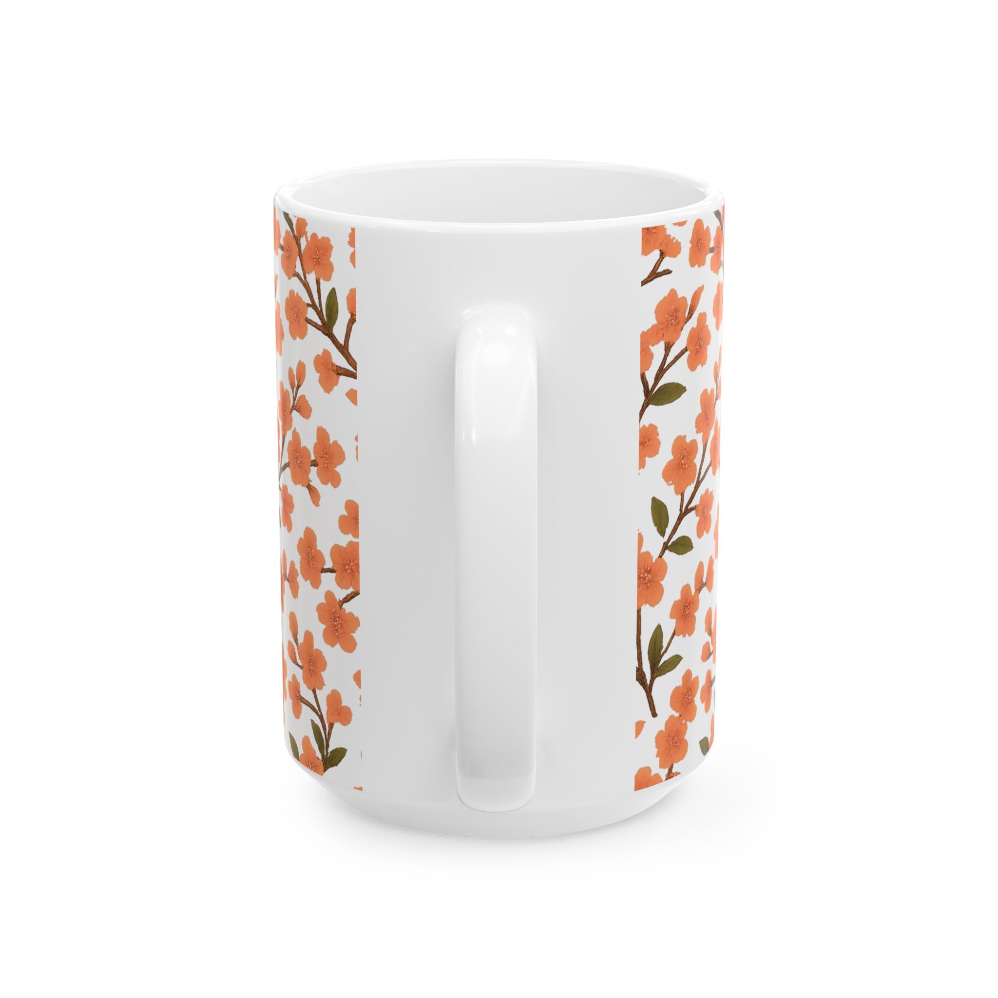Cherry Blossom Branches Full Wrap Coffee Mug | Flowers Lover Gift | Ceramic Mug