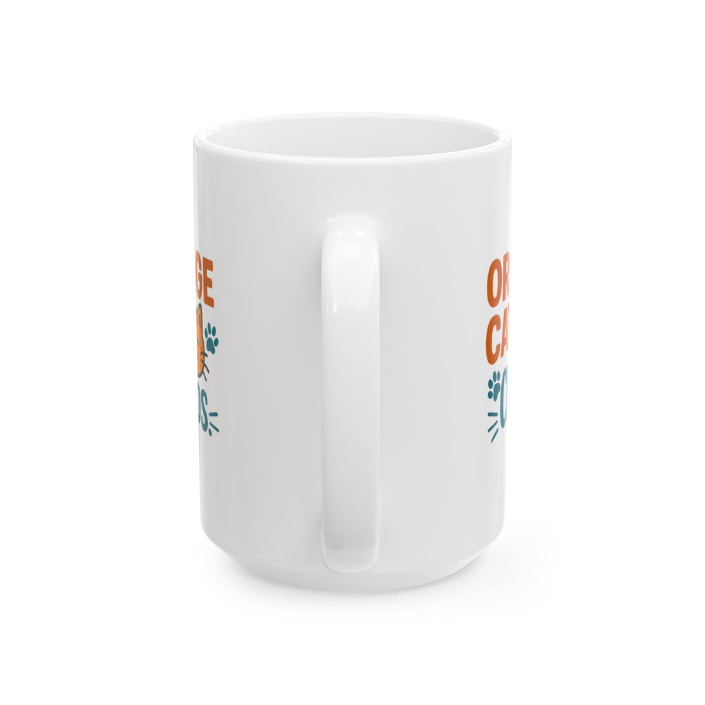 Orange Cat Chaos Mode Activated Coffee Mug | Funny Pet Humor | Ceramic Mug