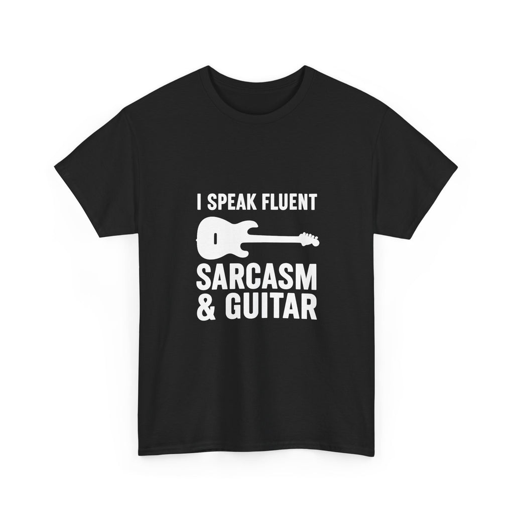 Sarcasm and Guitar Music T-Shirt | Music Lover Gift | Graphic Tee