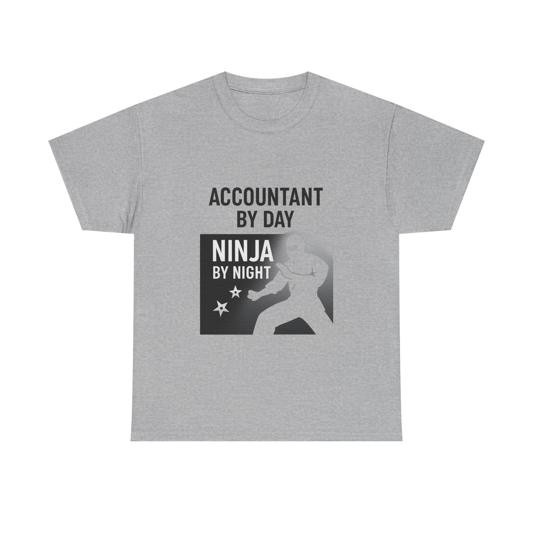 Accountant By Day Ninja By Night Profession T-Shirt | Accountant Gift | Graphic Tee