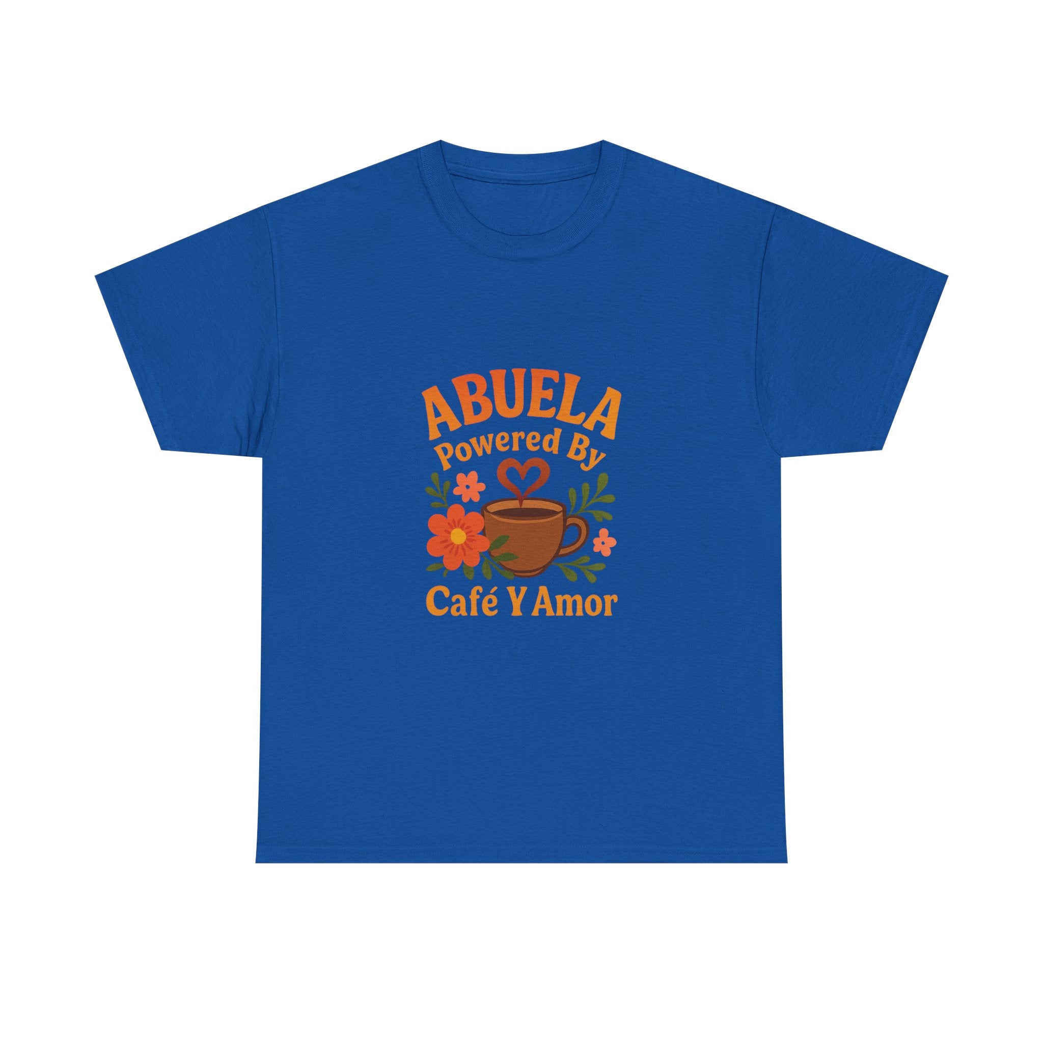 Abuela Powered By Cafe Y Amor T-Shirt | Unique Gift | Graphic Tee