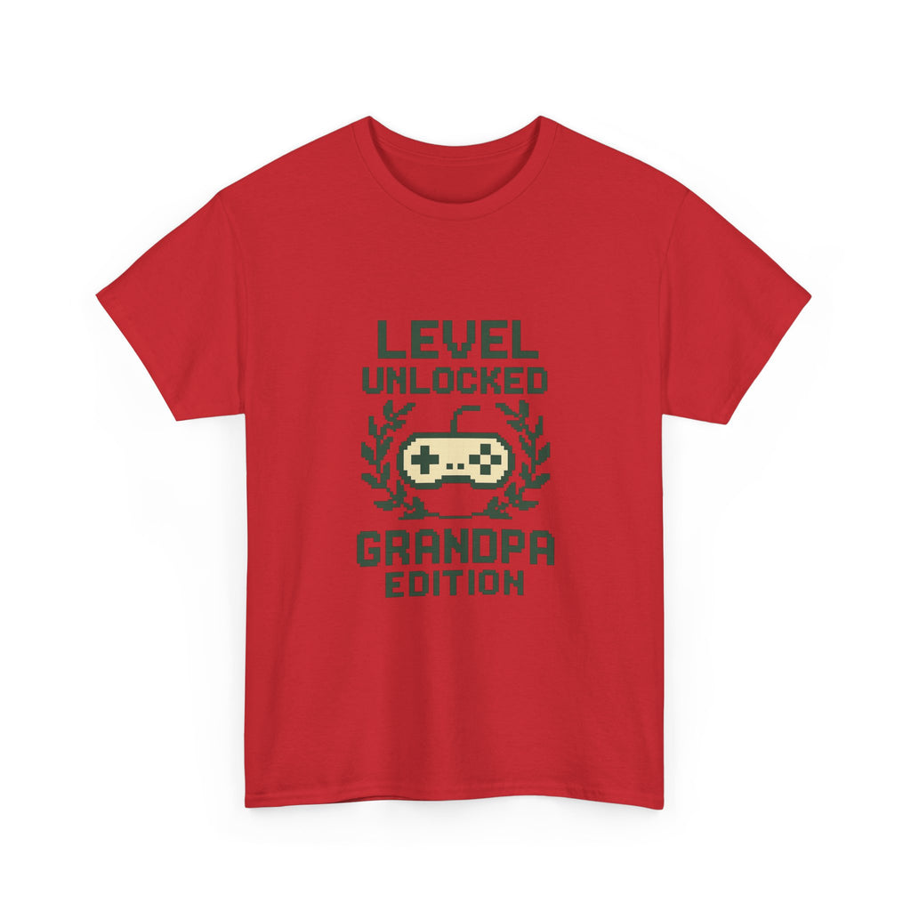 Gamer Grandpa Level Unlocked Grandpa Edition T-Shirt | Gift for Grandpa | Graphic Tee