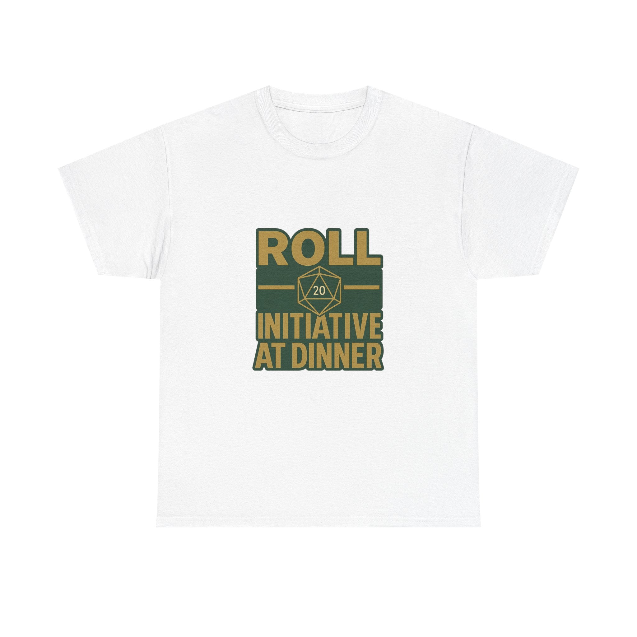 Board Game Nerd Roll Initiative At Dinner T-Shirt | Unique Gift | Graphic Tee