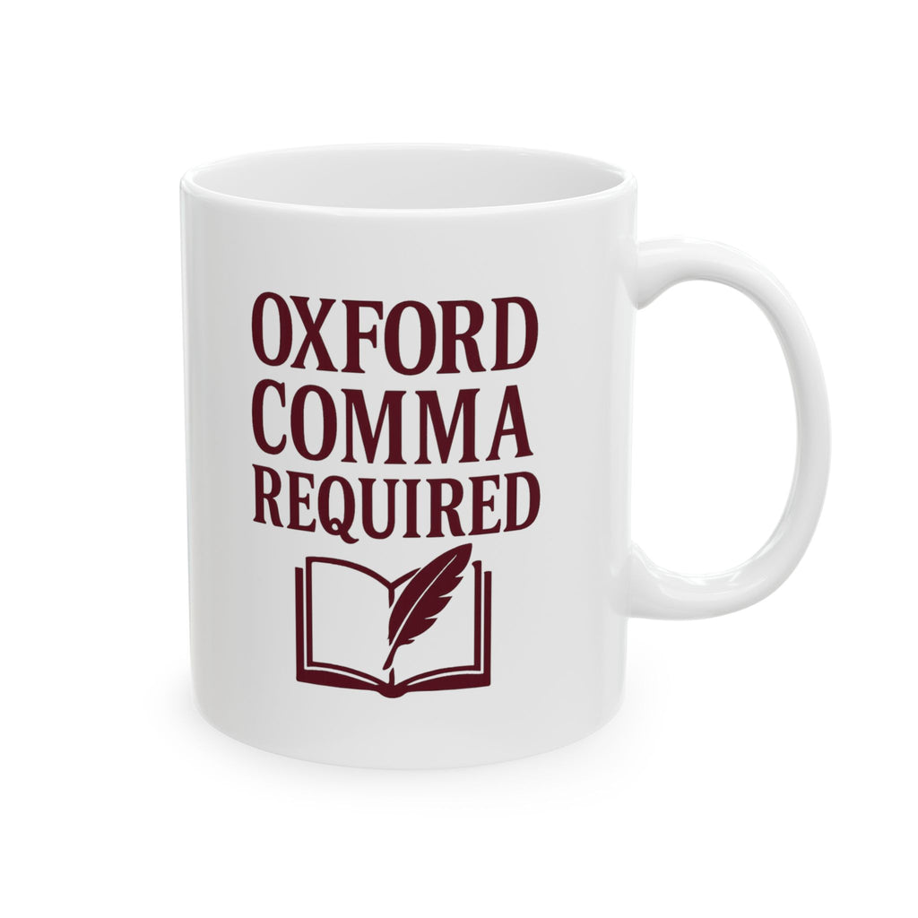English Teacher Oxford Comma Required Coffee Mug | Teacher Gift | Ceramic Mug