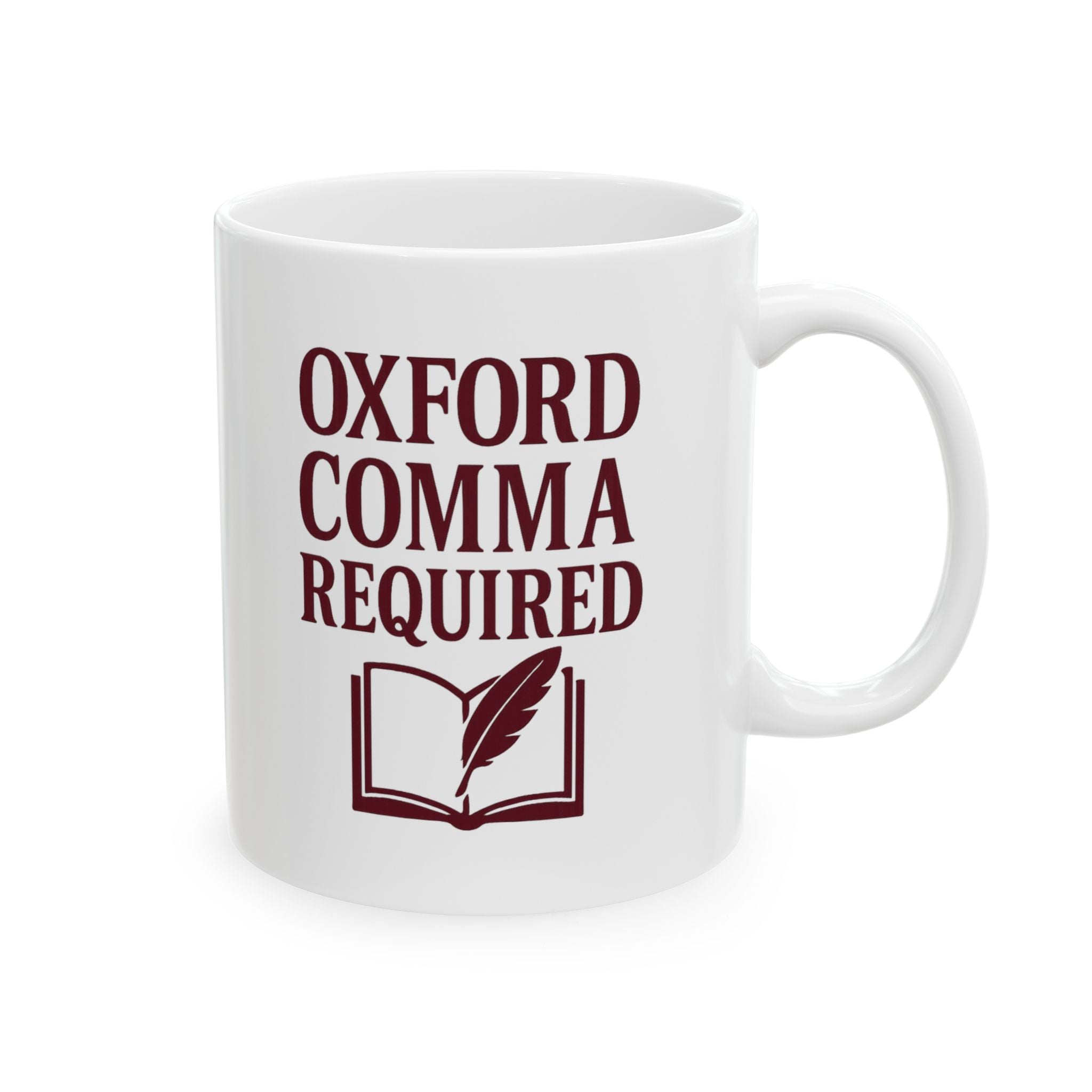 English Teacher Oxford Comma Required Coffee Mug | Teacher Gift | Ceramic Mug