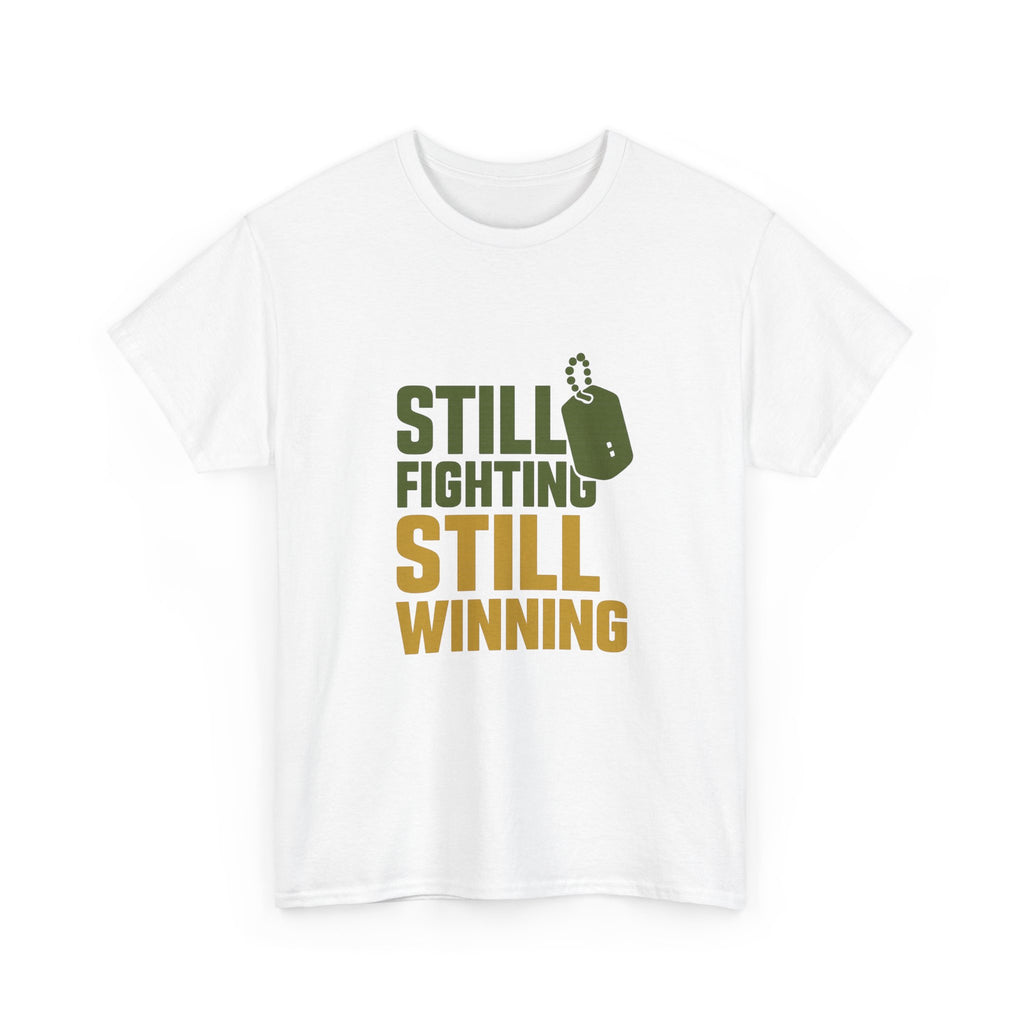 Combat Veteran Still Fighting Still Winning T-Shirt | Veteran Gift | Graphic Tee